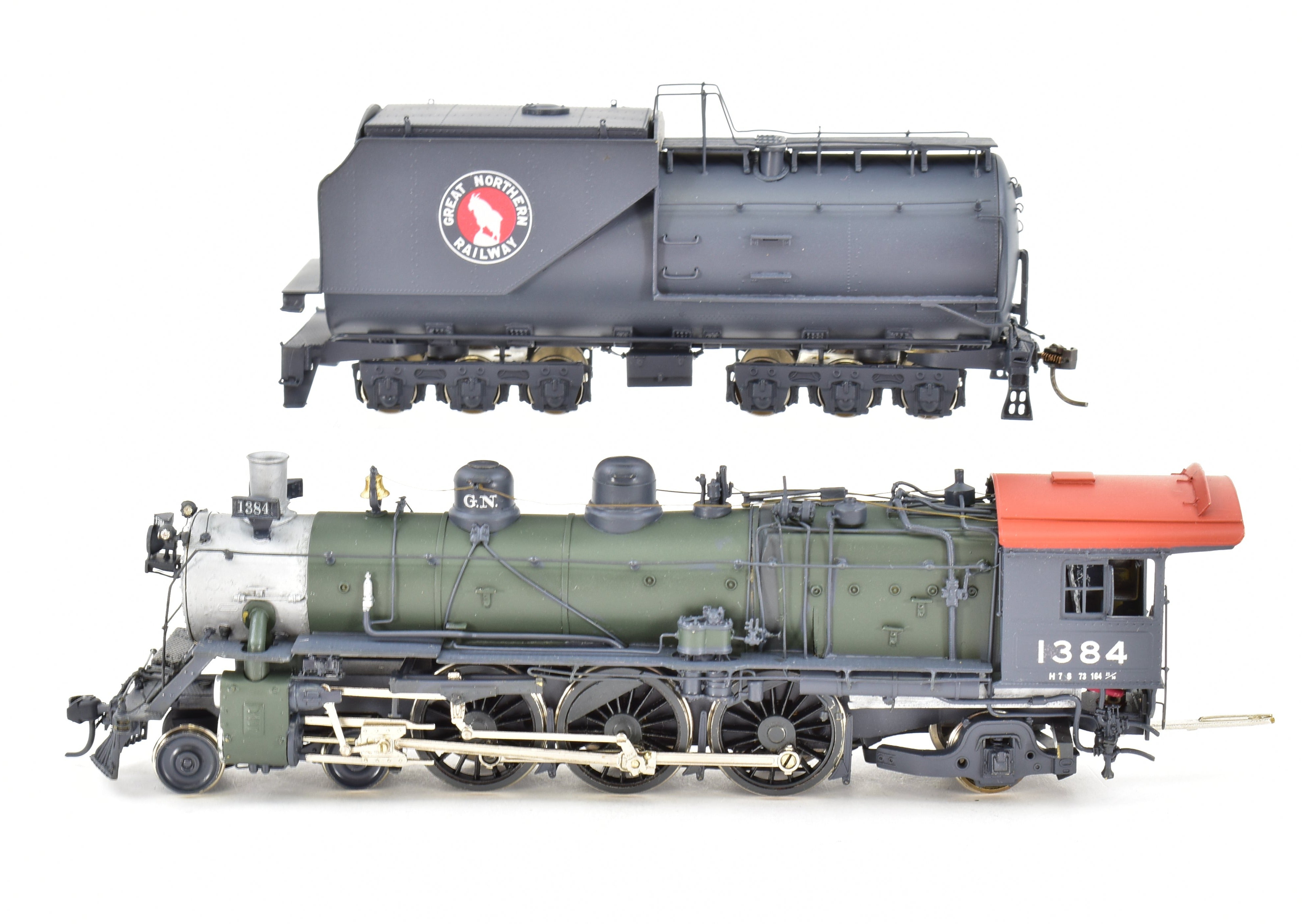 HO Brass Westside Model Co. GN - Great Northern 4-6-2 H-7 Professionally Painted Glacier Park Design