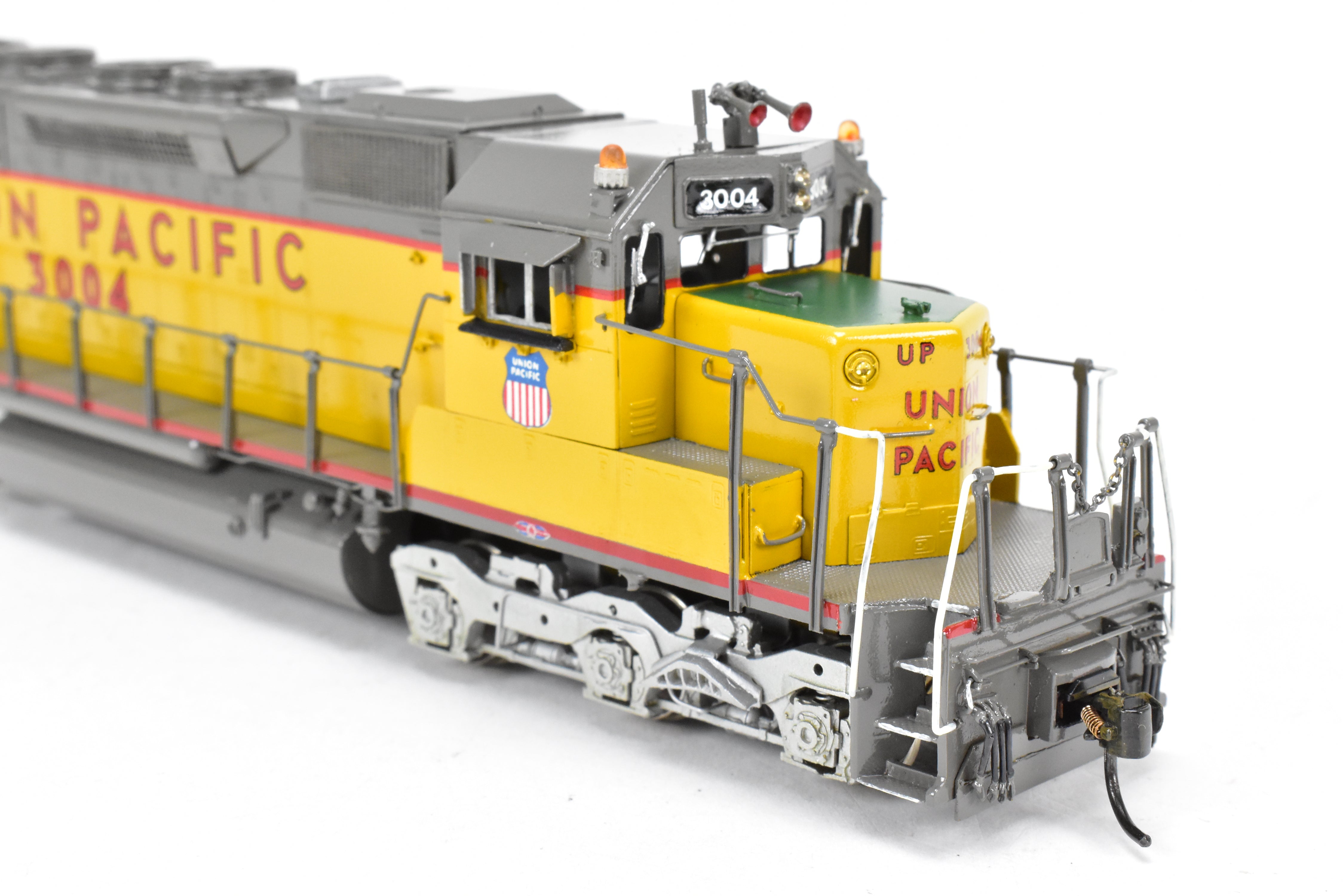 HO Scale Brass Model Train - Overland Models Inc. Union Pacific EMD SD40 Low Hood Locomotive Custom Painted as No. 3004