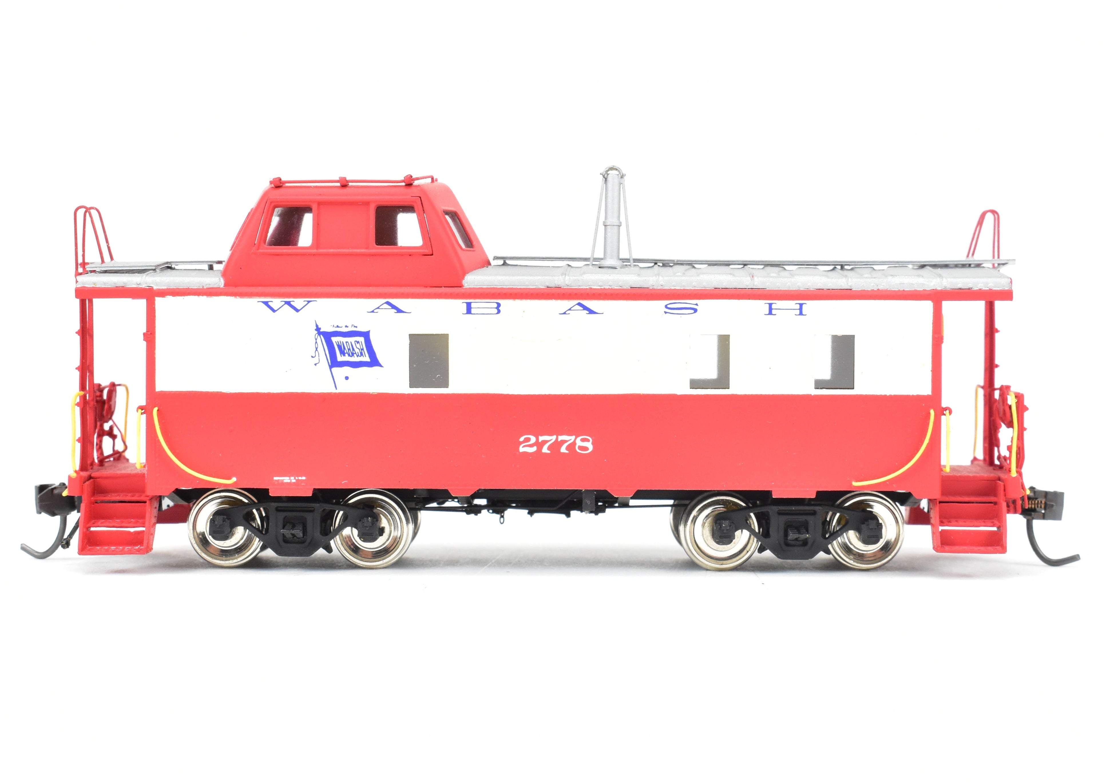 HO Scale Brass Model - Overland Models, Inc. (OMI) Wabash Streamlined Cupola Caboose Pro - Painted with Road Number 2778