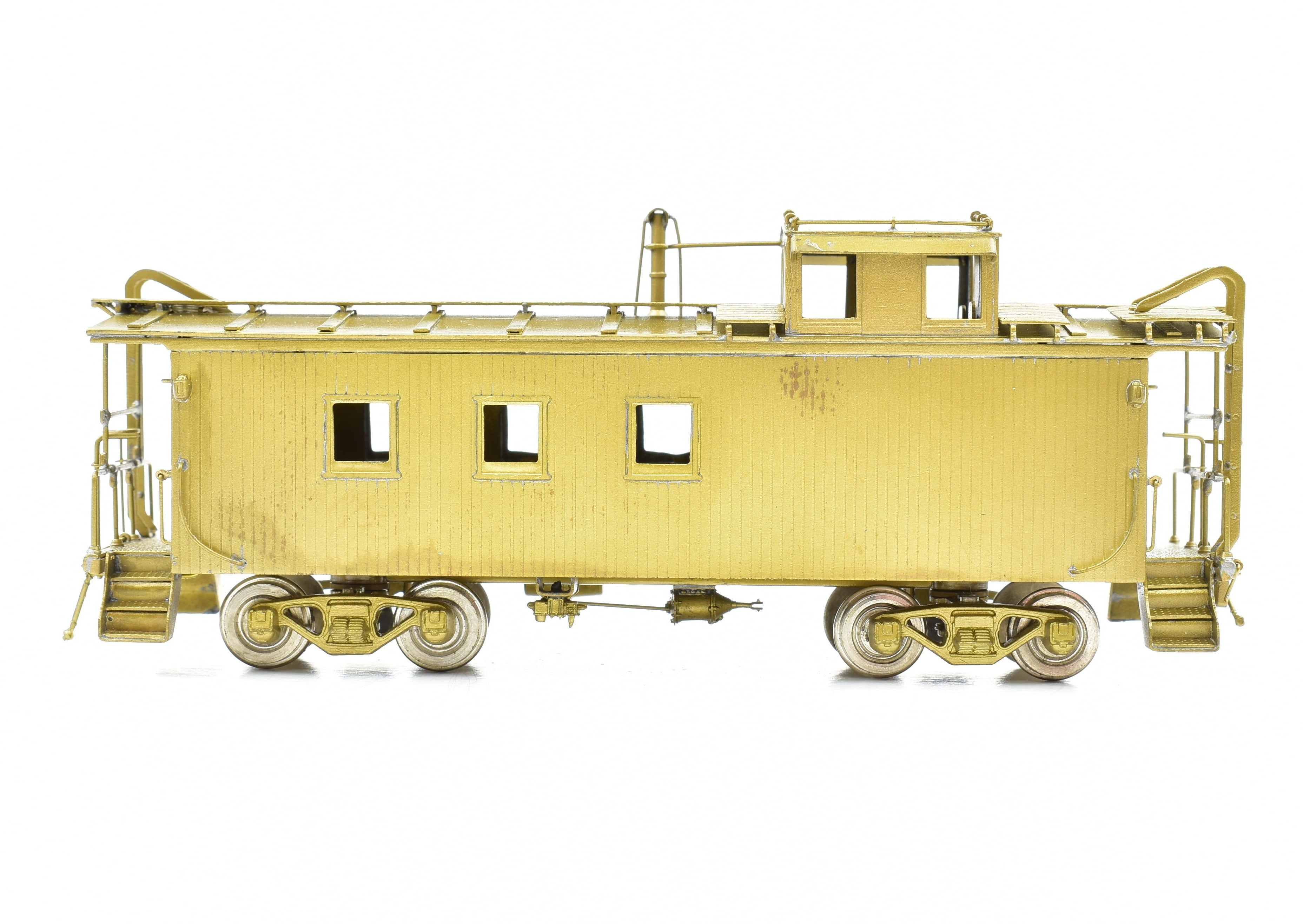 HO Scale Brass SLSF - Frisco Caboose with Steel Cupola Model by OMI - Overland Models, Inc.