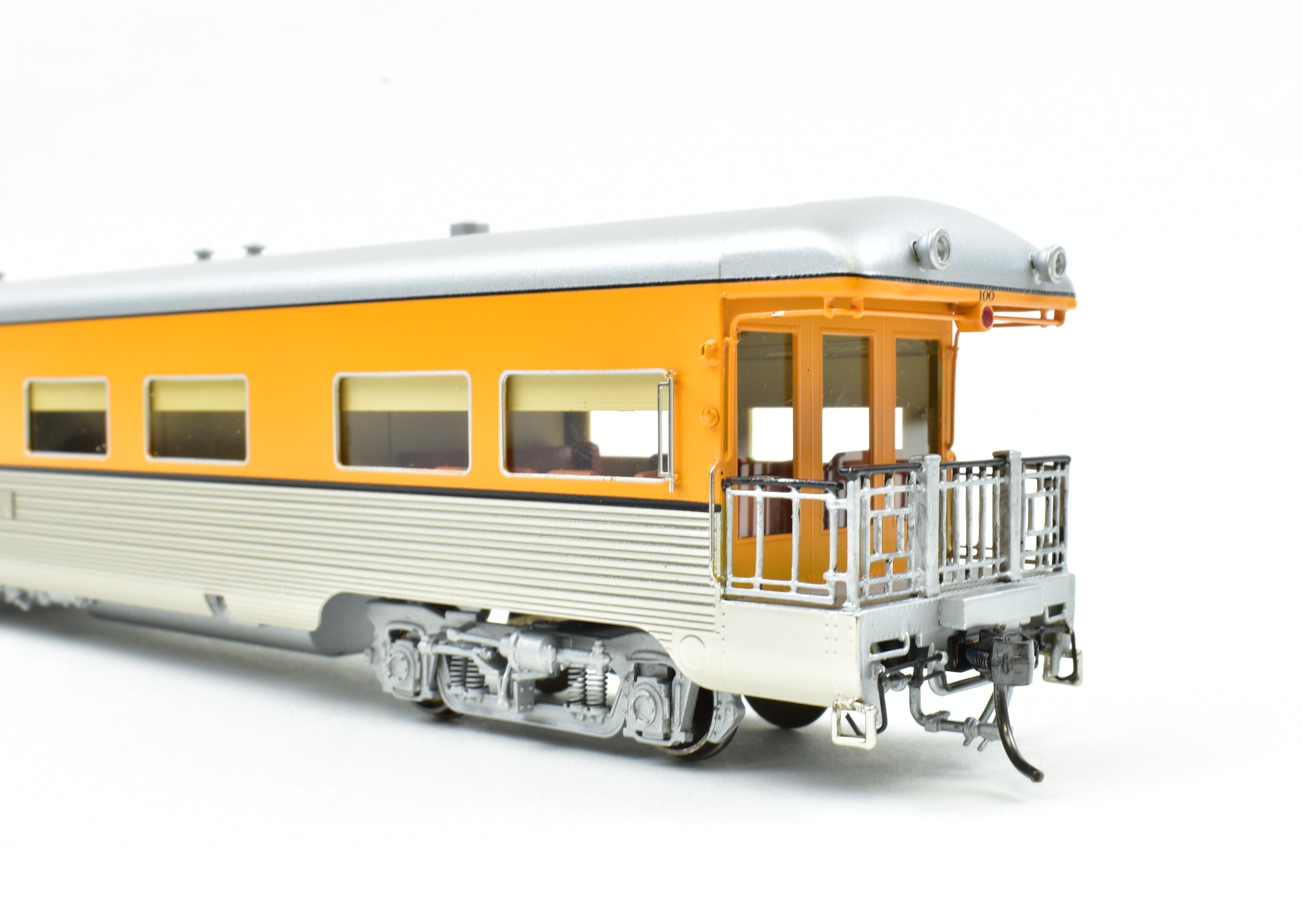 HO Scale Brass Division Point (D&RGW - Denver & Rio Grande Western) Lightweight Business Car with Kansas Factory Paint, Ideal for Model Train Enthusiasts