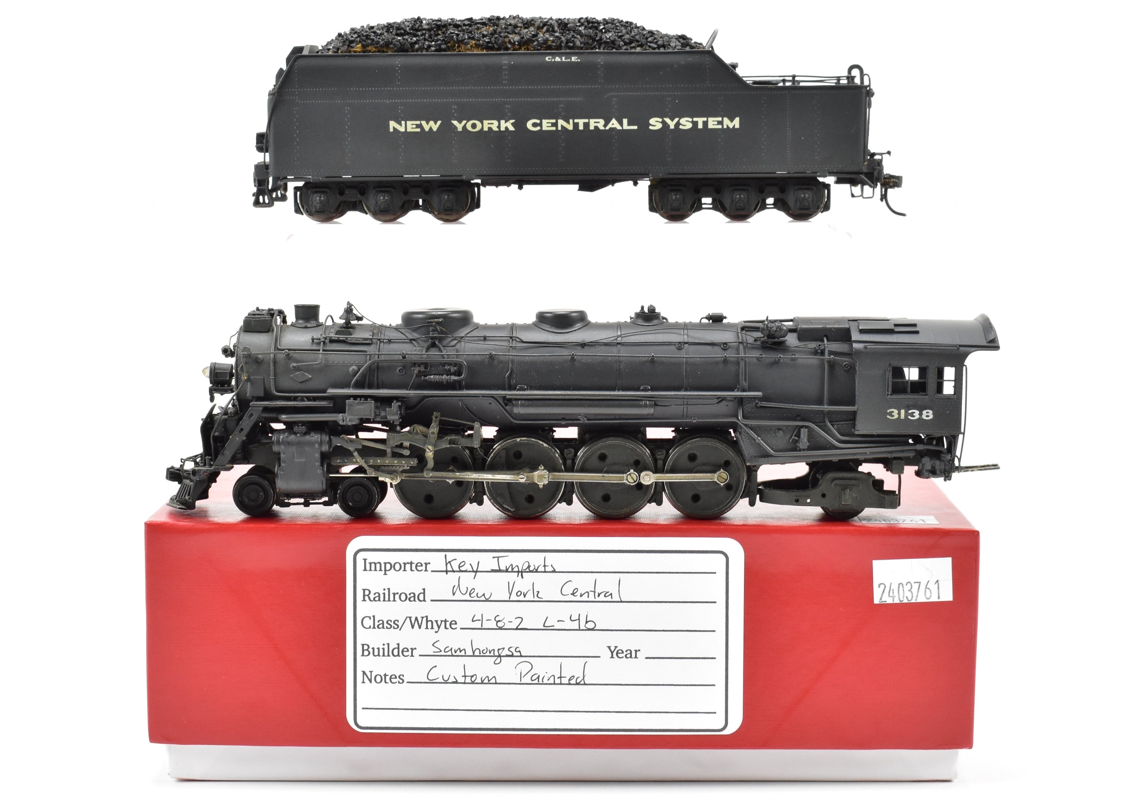 HO Brass Key Imports NYC - Weathered New York Central L - 4b 4 - 8 - 2 Mohawk CP Reboxx Model