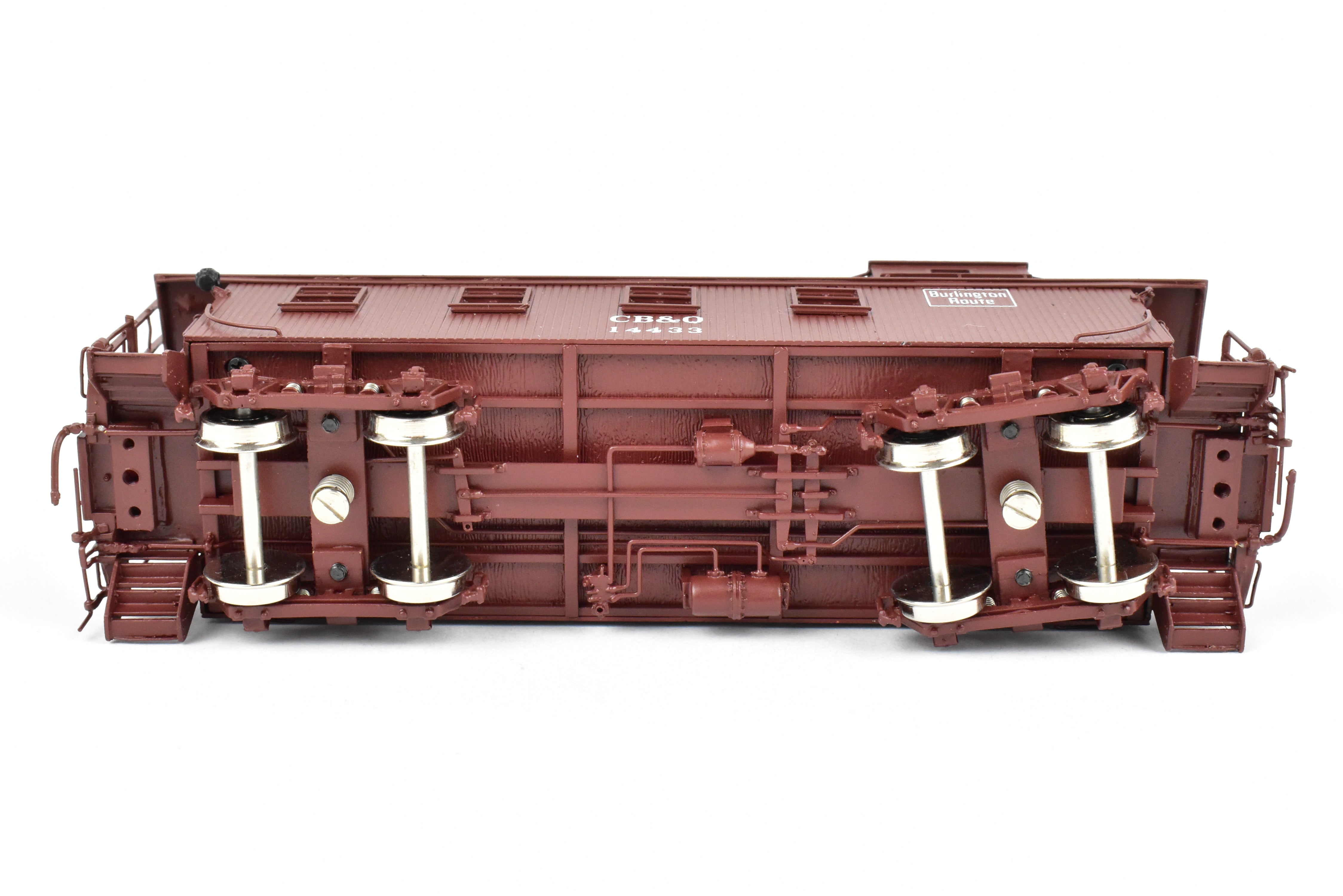 HO Scale Brass Challenger Imports CB&Q Burlington Route 30 ft Wood Waycar No. 14433