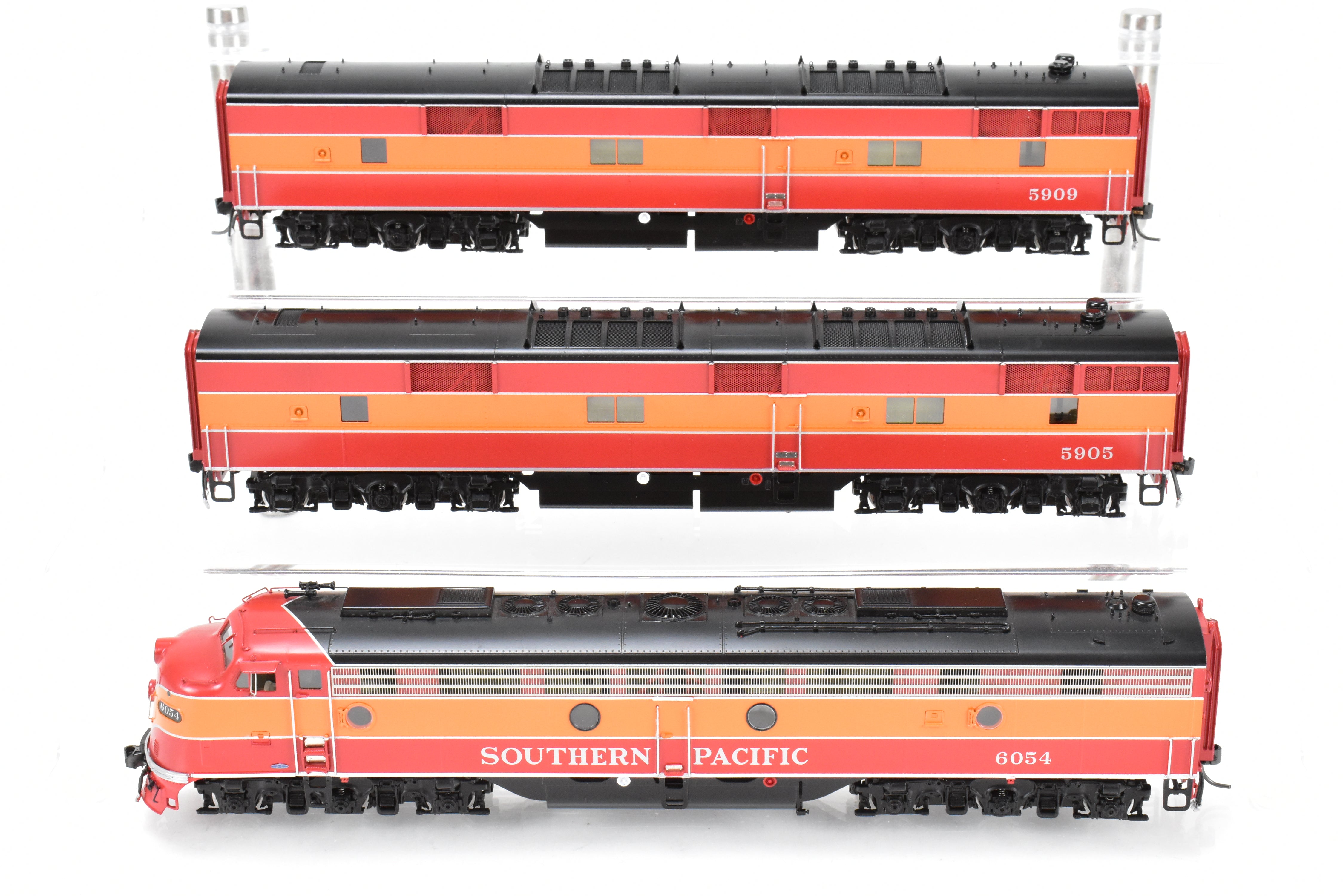 HO Scale Brass Challenger Imports Southern Pacific EMD E9A/E7B Set #6054/5905/5909