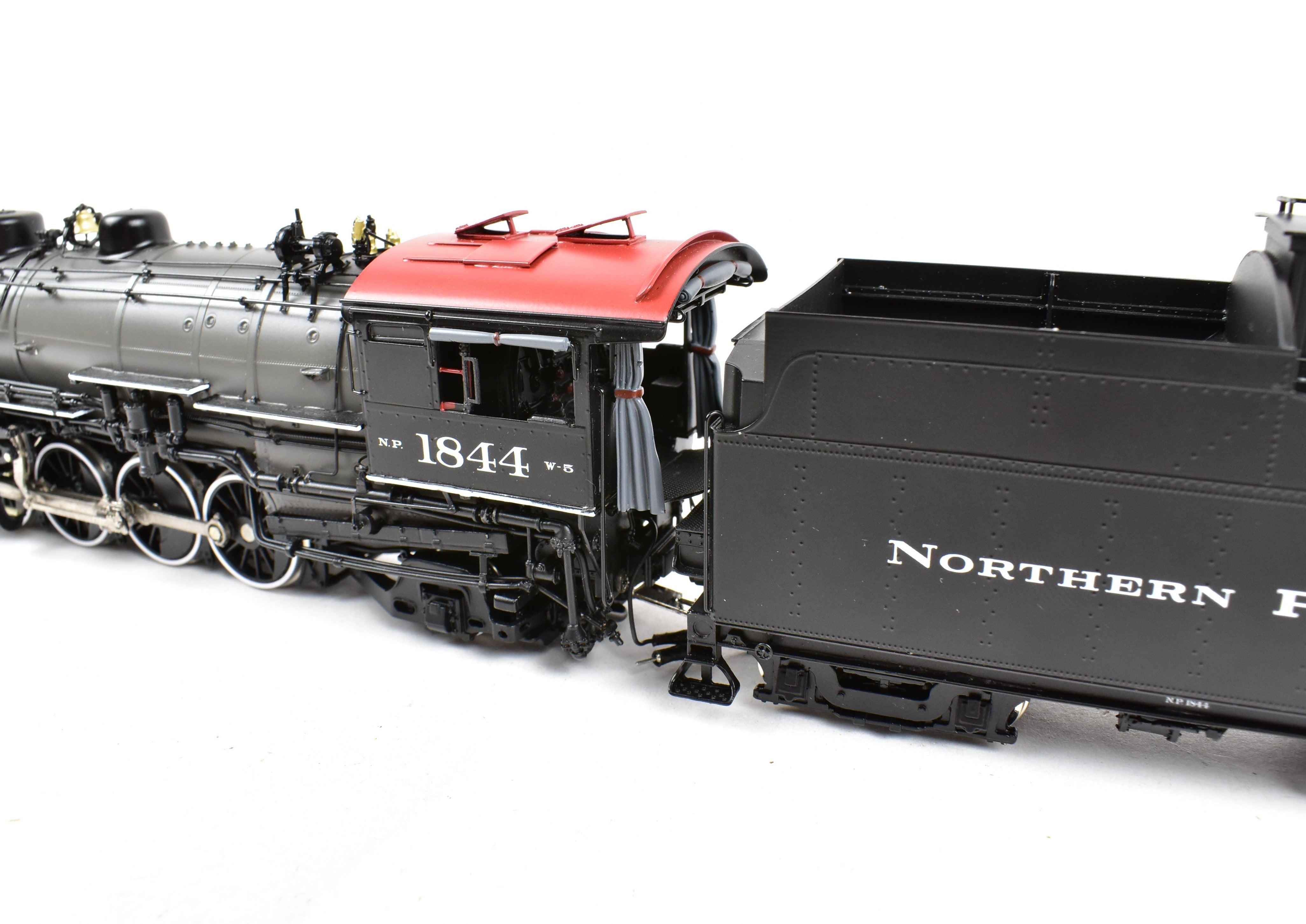 HO Scale Brass Model Train by W&R Enterprises - Northern Pacific Class W-5 2-8-2 Version 1, #1844 with Grey Boiler