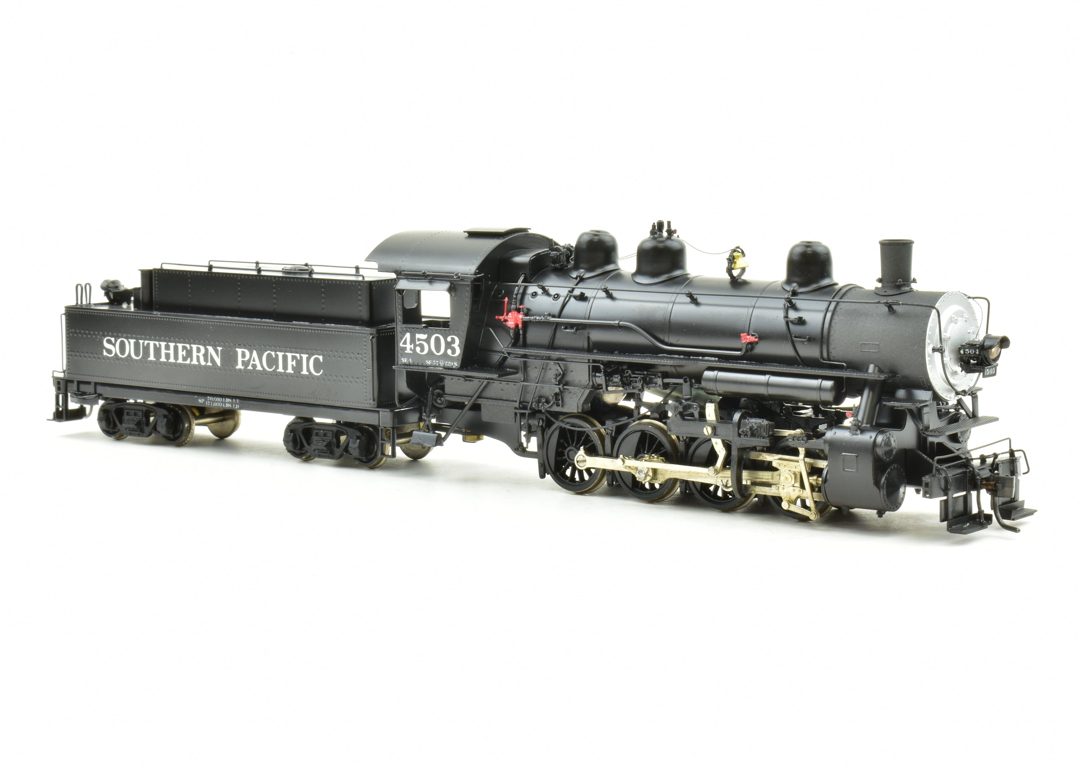 High - Quality HO Scale Brass Balboa SP - Southern Pacific SE - 4 0 - 8 - 0 Locomotive Professionally Painted and Upgraded by Hal Maynard