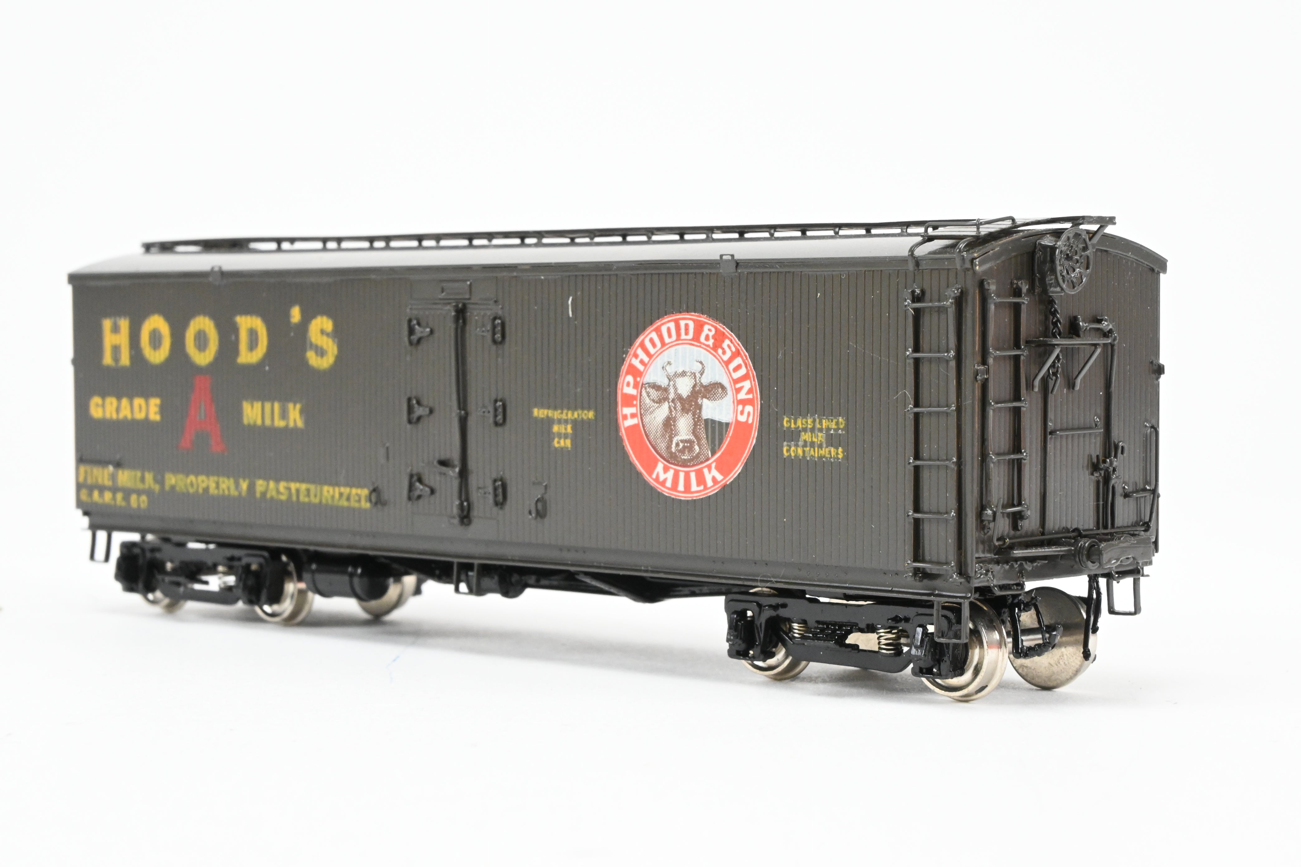 HO Brass Precision Scale Co. 41' Pfaudler Wood Sheath Milk Tank Car Hoods FP No. 802