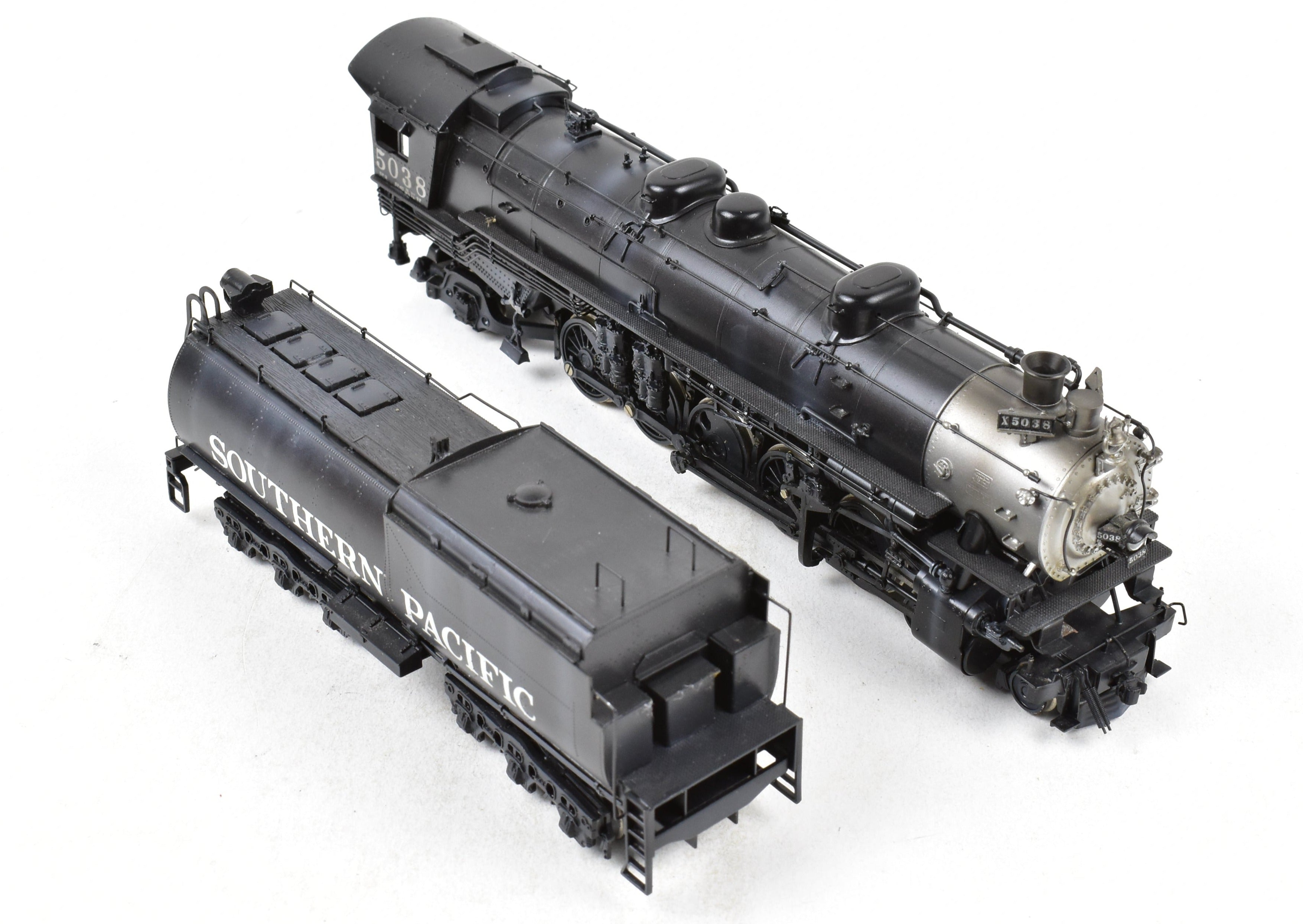 HO Scale Brass Model Train - Westside Model Co. Southern Pacific 4-10-2 Custom Painted and Lightly Weathered Locomotive Model