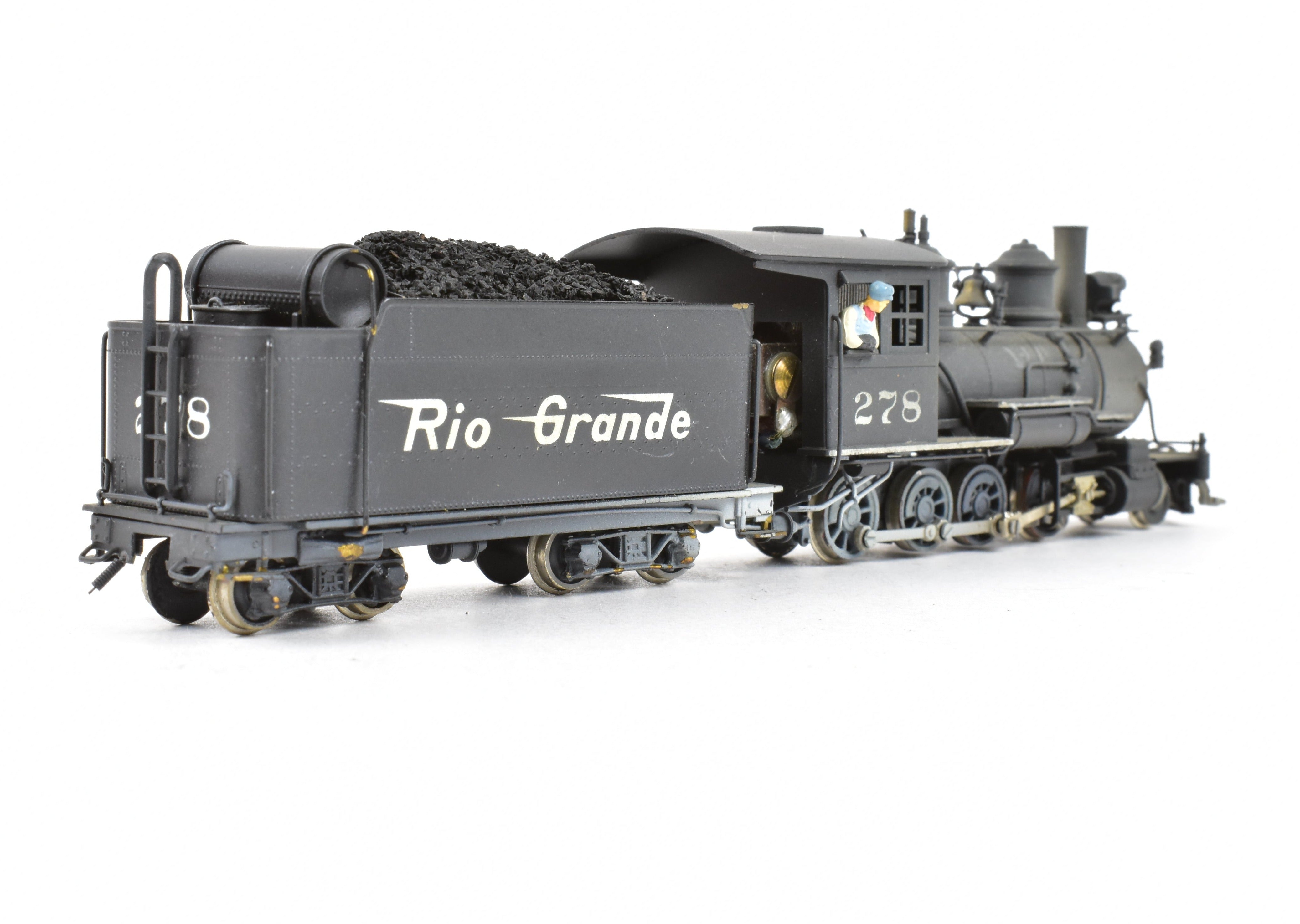 HOn3 Custom Painted Brass D&RGW - Denver & Rio Grande Western C-16 2-8-0 #278 by Westside Model Co.