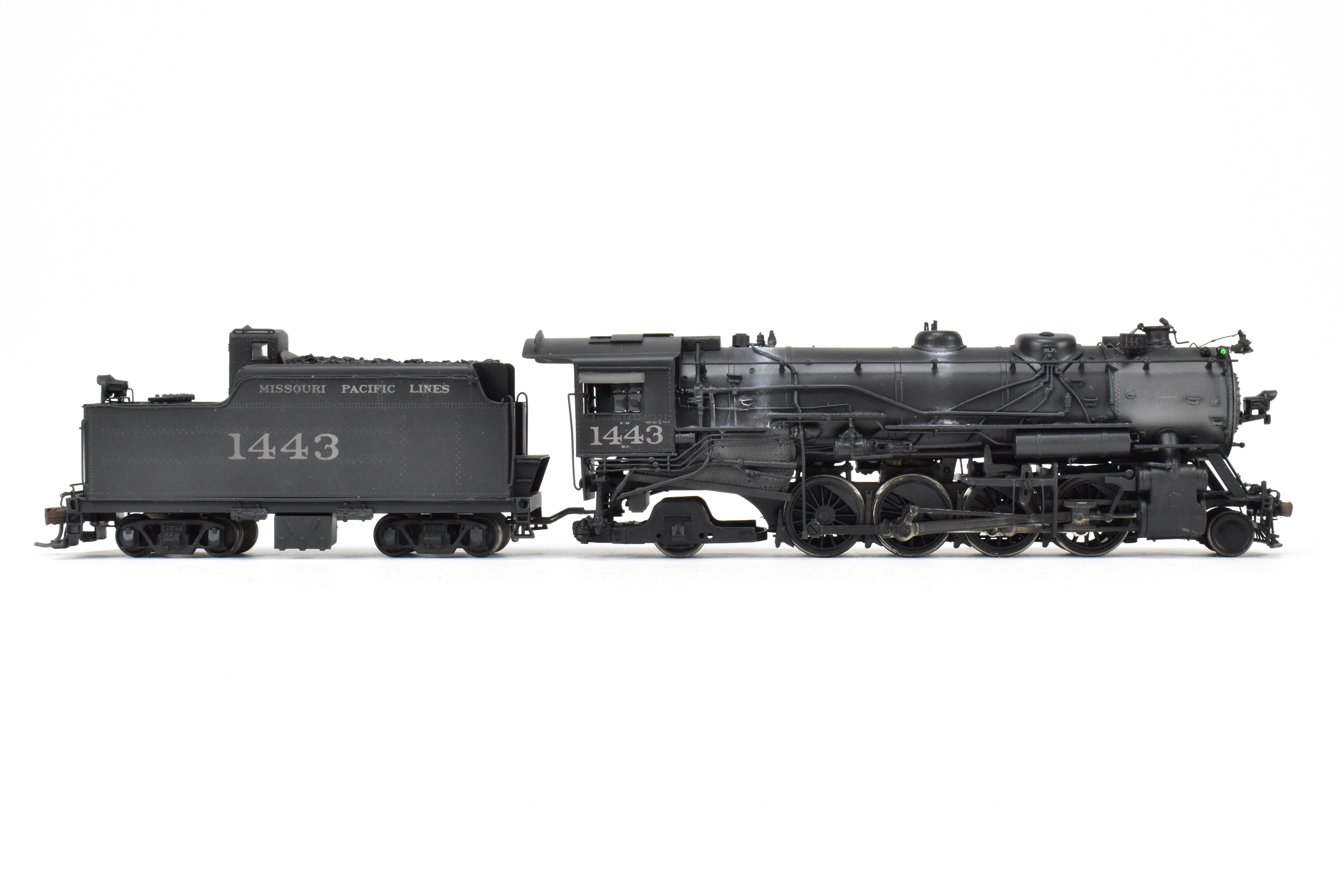 HO Brass Hallmark Models Missouri Pacific 1400 Series 2-8-2 Mikado #1443 with Light Weathering