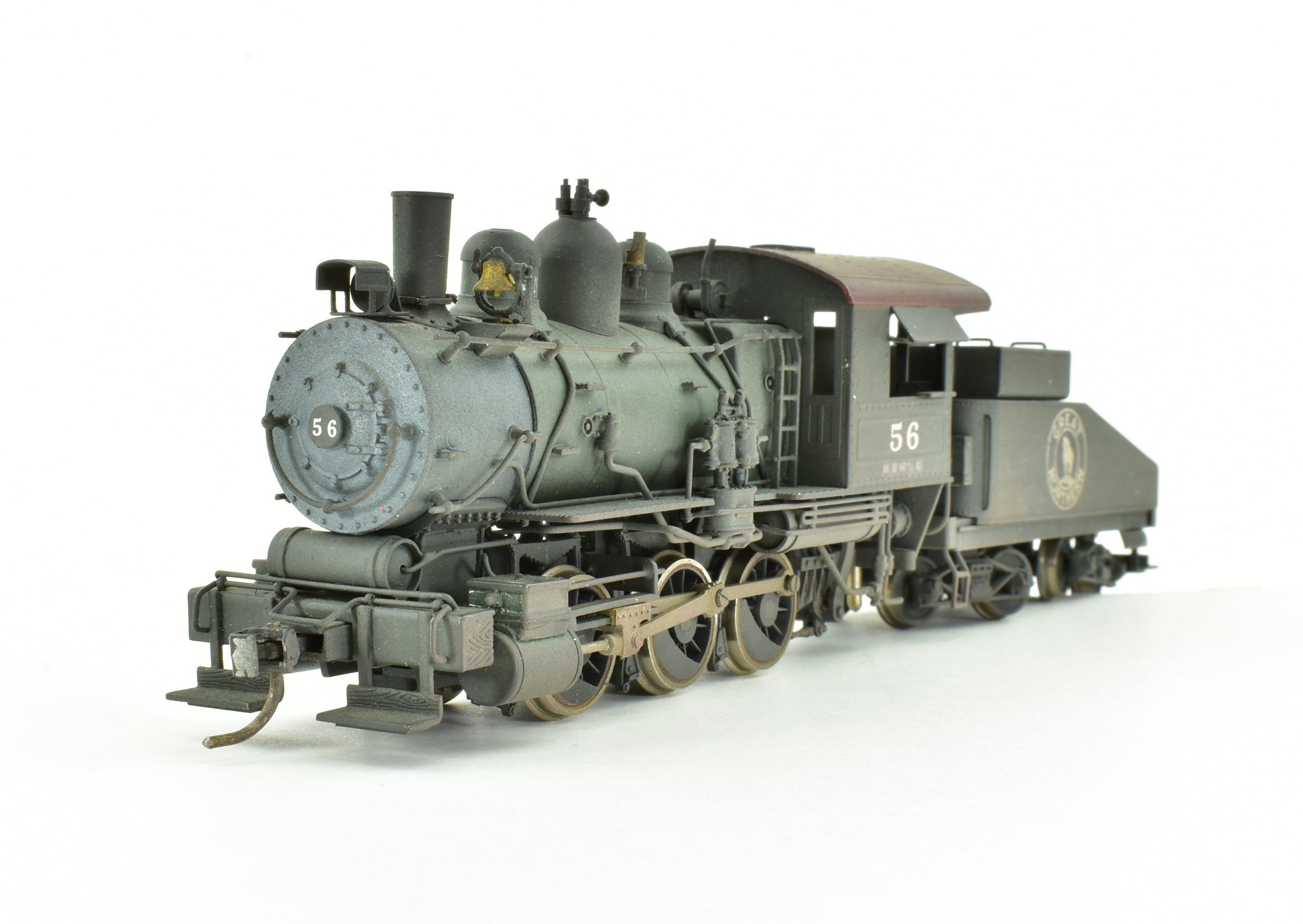 HO Scale Brass Great Northern 0-6-0 A-9 Custom Painted Steam Locomotive No. 56