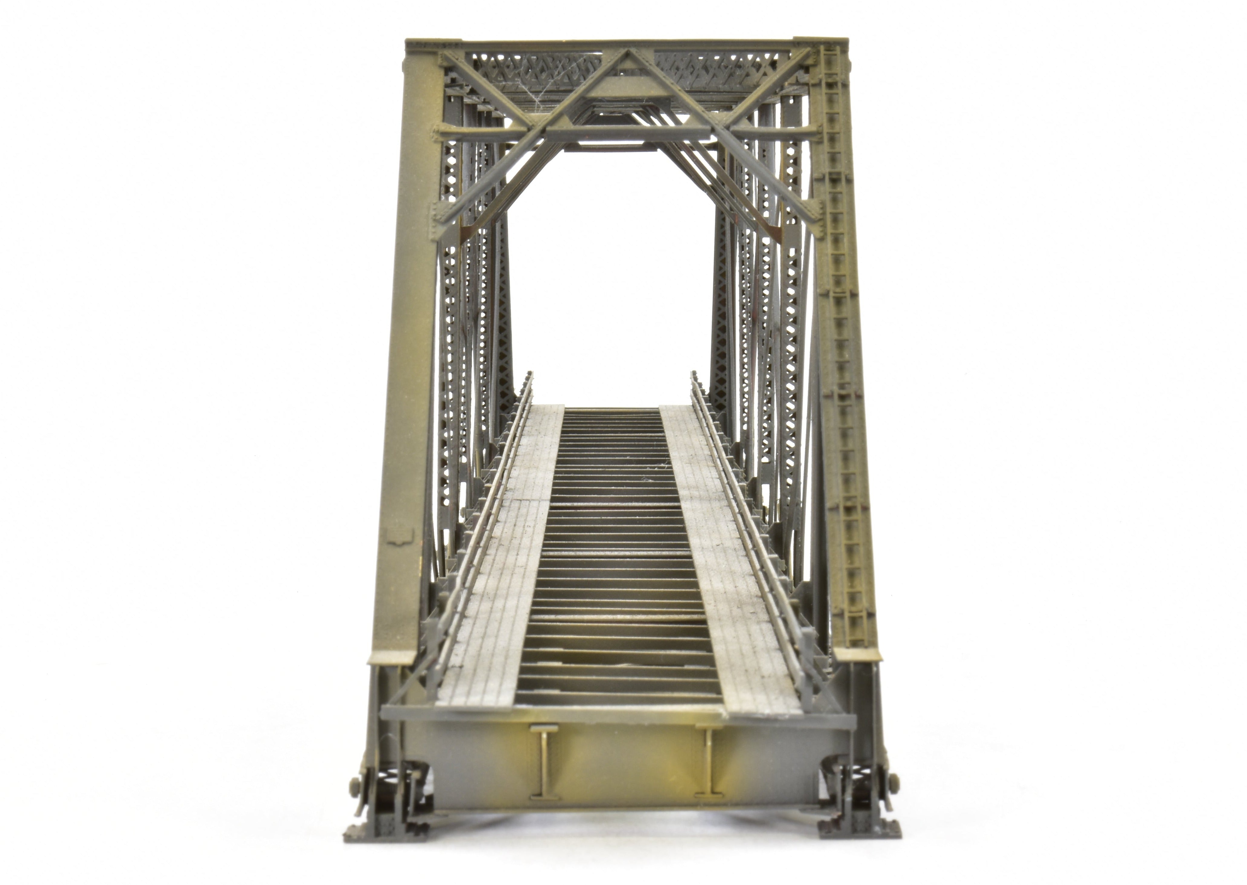 HO Scale Brass OMI - Overland Models, Inc 167-Foot Pin Connected Bridge for Various Roads in CP Black Color Model Train Accessory