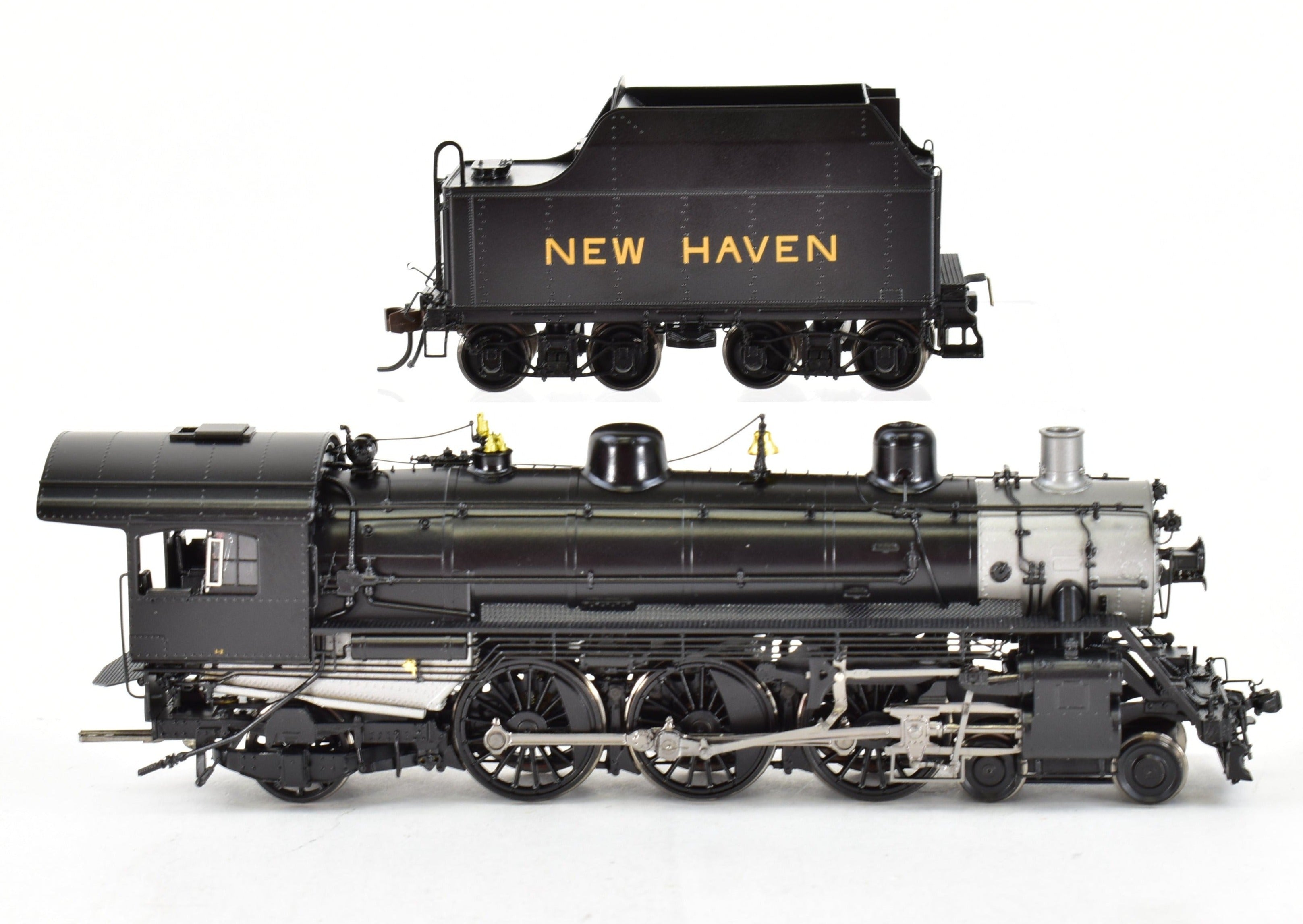 HO Scale Brass Crown Custom Imports New Haven I-2 4-6-2 Pacific Locomotive Model with ATS on Pilot and Factory Painting, Custom Imported for Enthusiasts