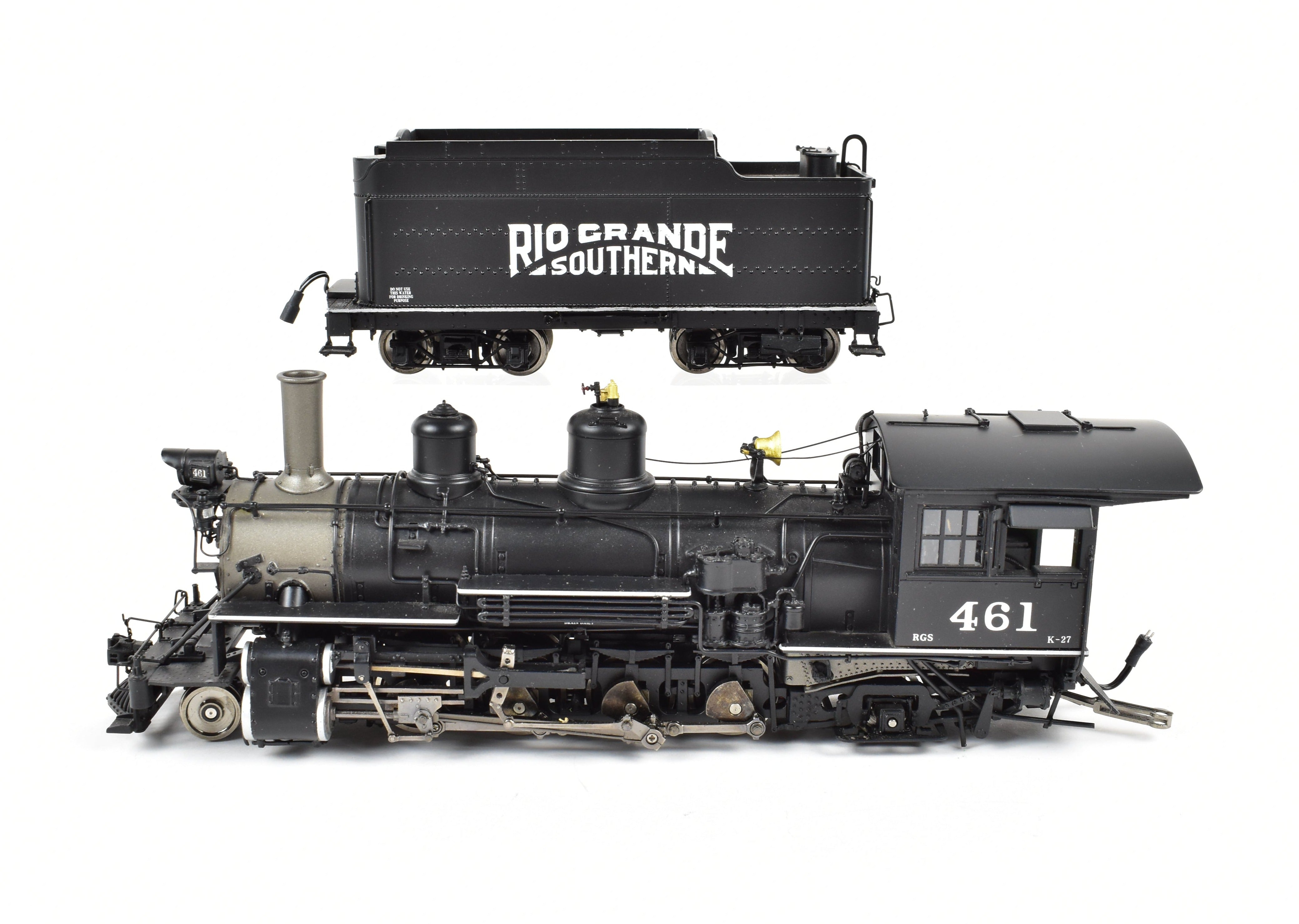 On30 Hybrid Brass MMI Rio Grande Southern K - 27 2 - 8 - 2 Locomotive #461