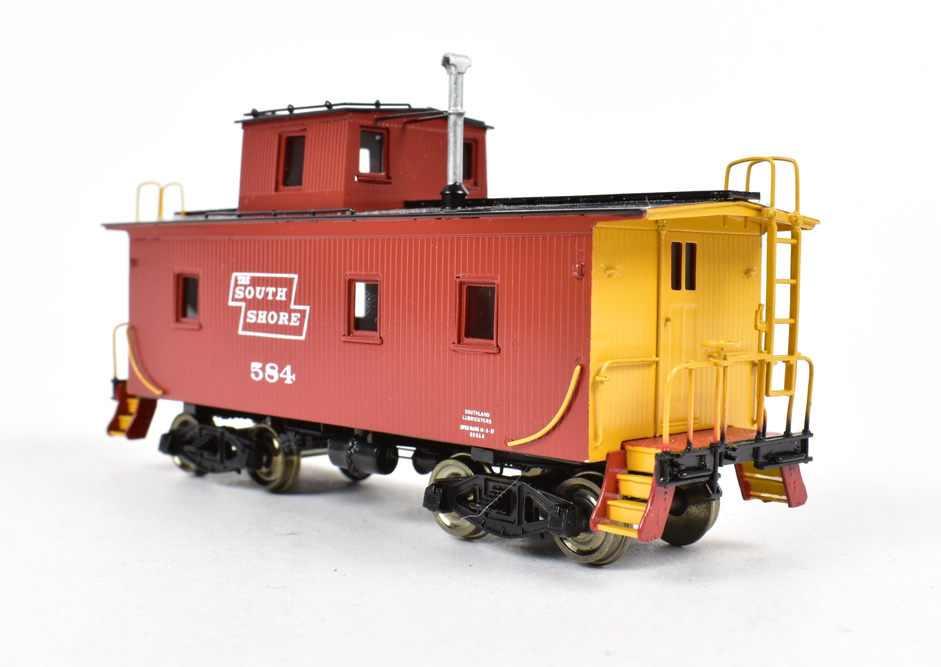 HO Scale Brass Duluth South Shore & Atlantic Shorty Wood Sheath Caboose FP No. 584 Model by Overland Models, Inc. (OMI)