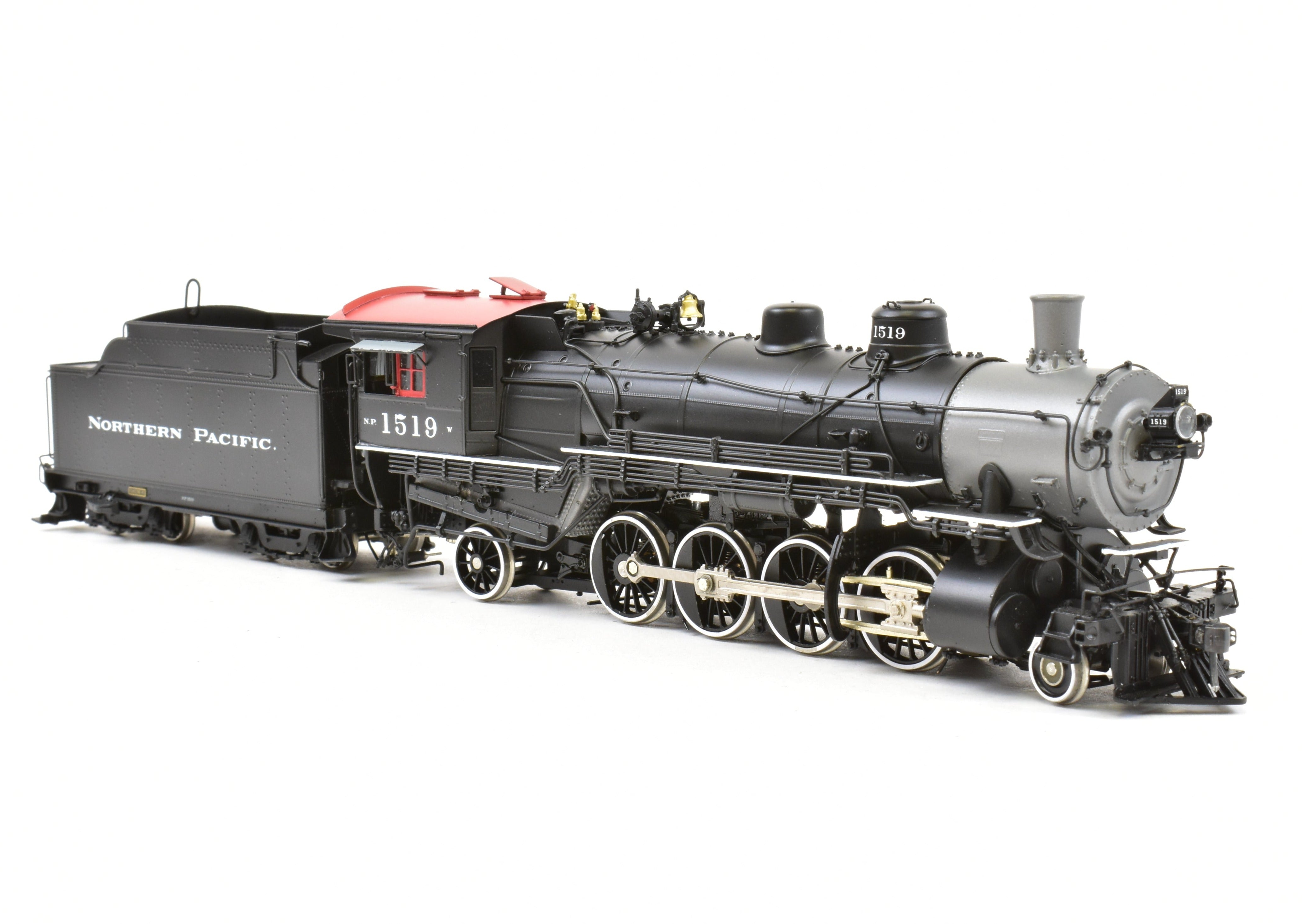 HO Scale Brass Northern Pacific Class W 2-8-2 Version 1A Painted Locomotive No. 1519 by W&R