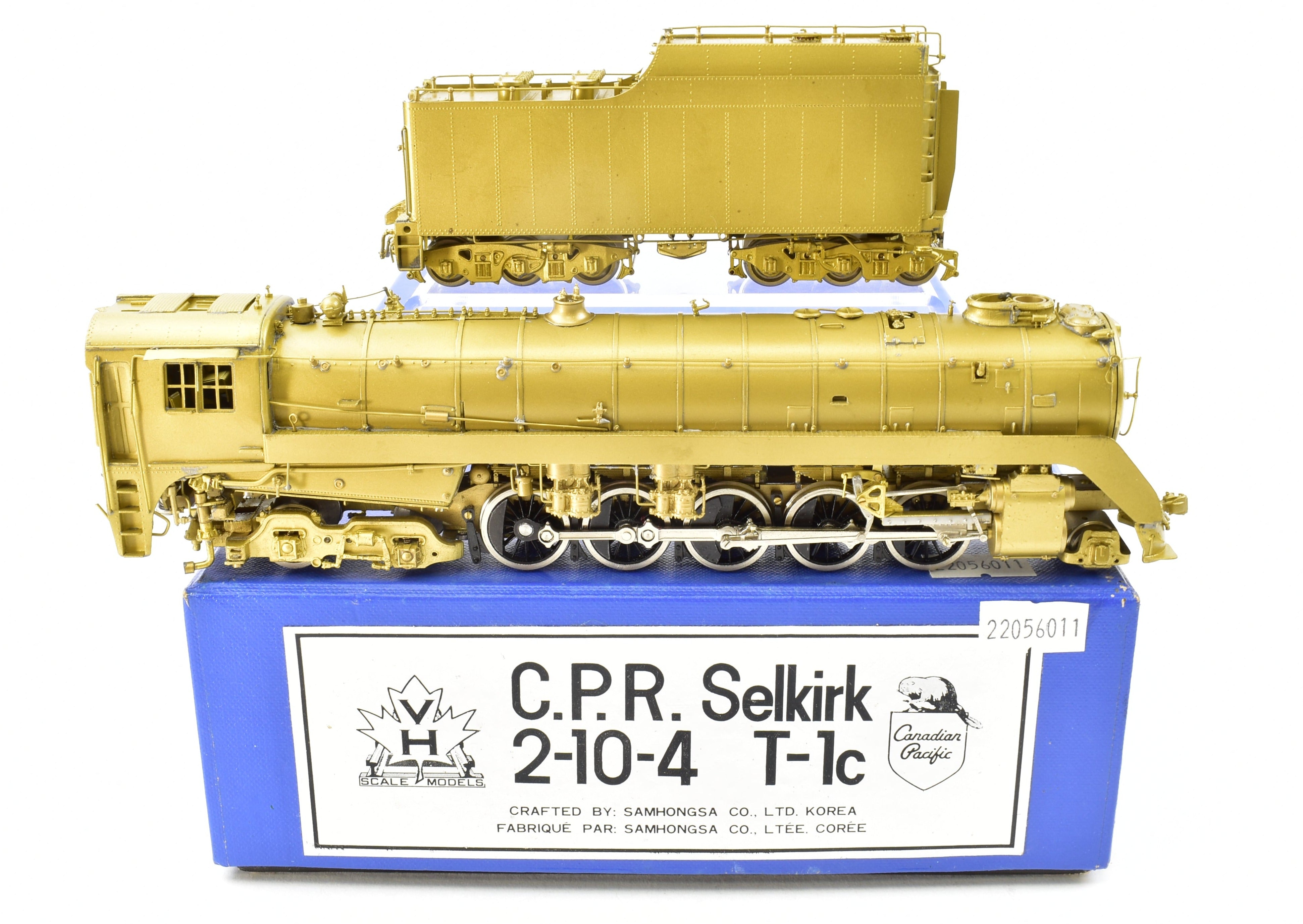 HO Scale Brass Model Train - Van Hobbies CPR Canadian Pacific Railway T - 1c 2 - 10 - 4 Selkirk Locomotive