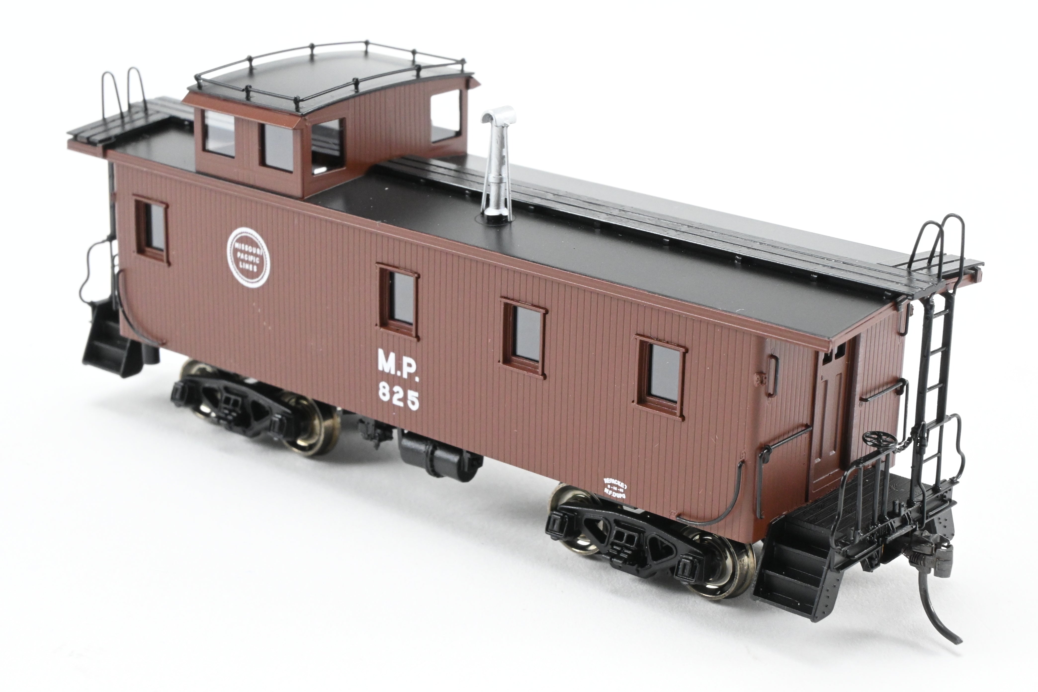 HO Scale Brass Missouri Pacific Wood - Side Caboose F/P #825 by OMI (Overland Models, Inc.)