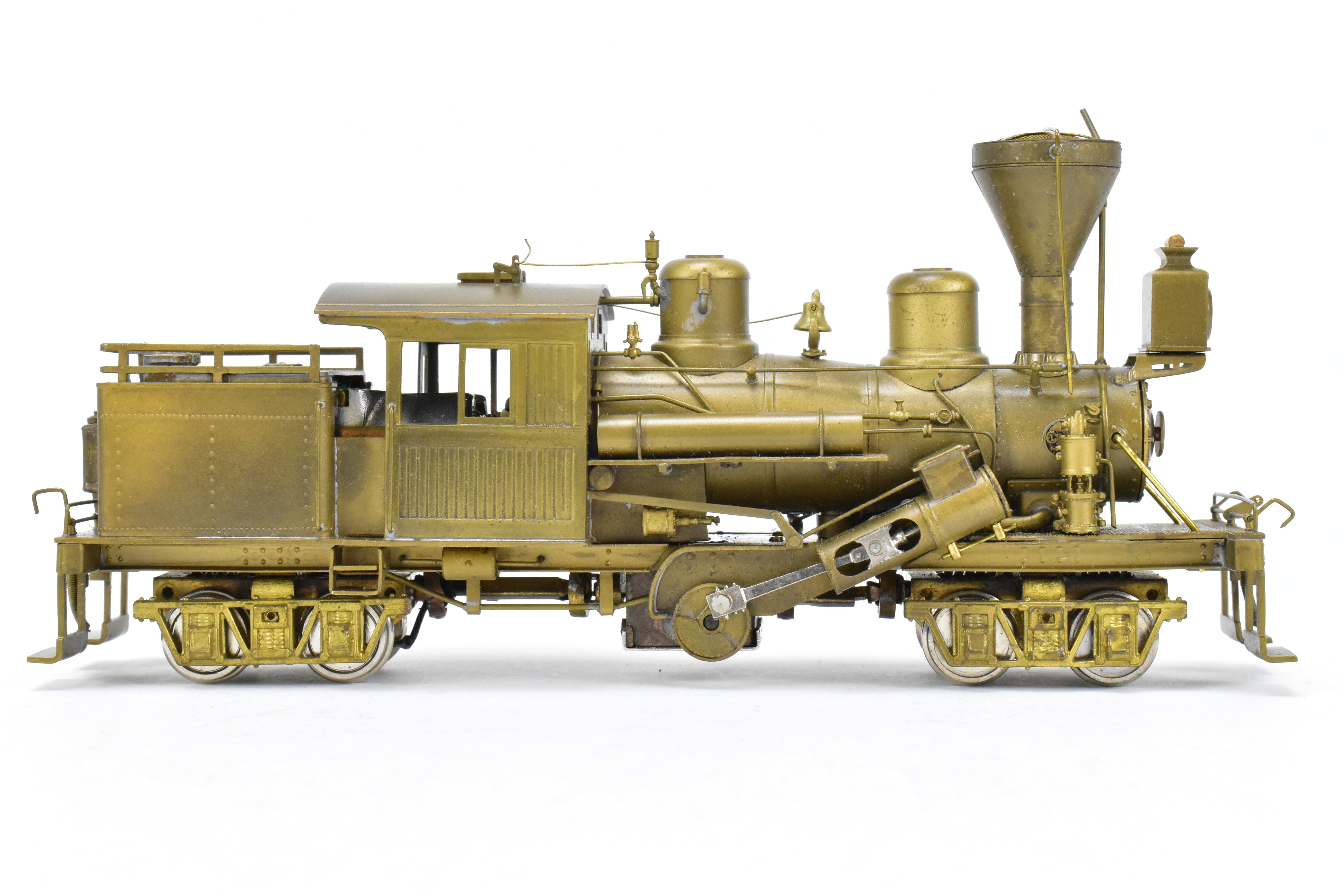 HO Scale Brass PFM - United 2-Truck Logging Climax Geared Locomotive Model for Railroad Enthusiasts