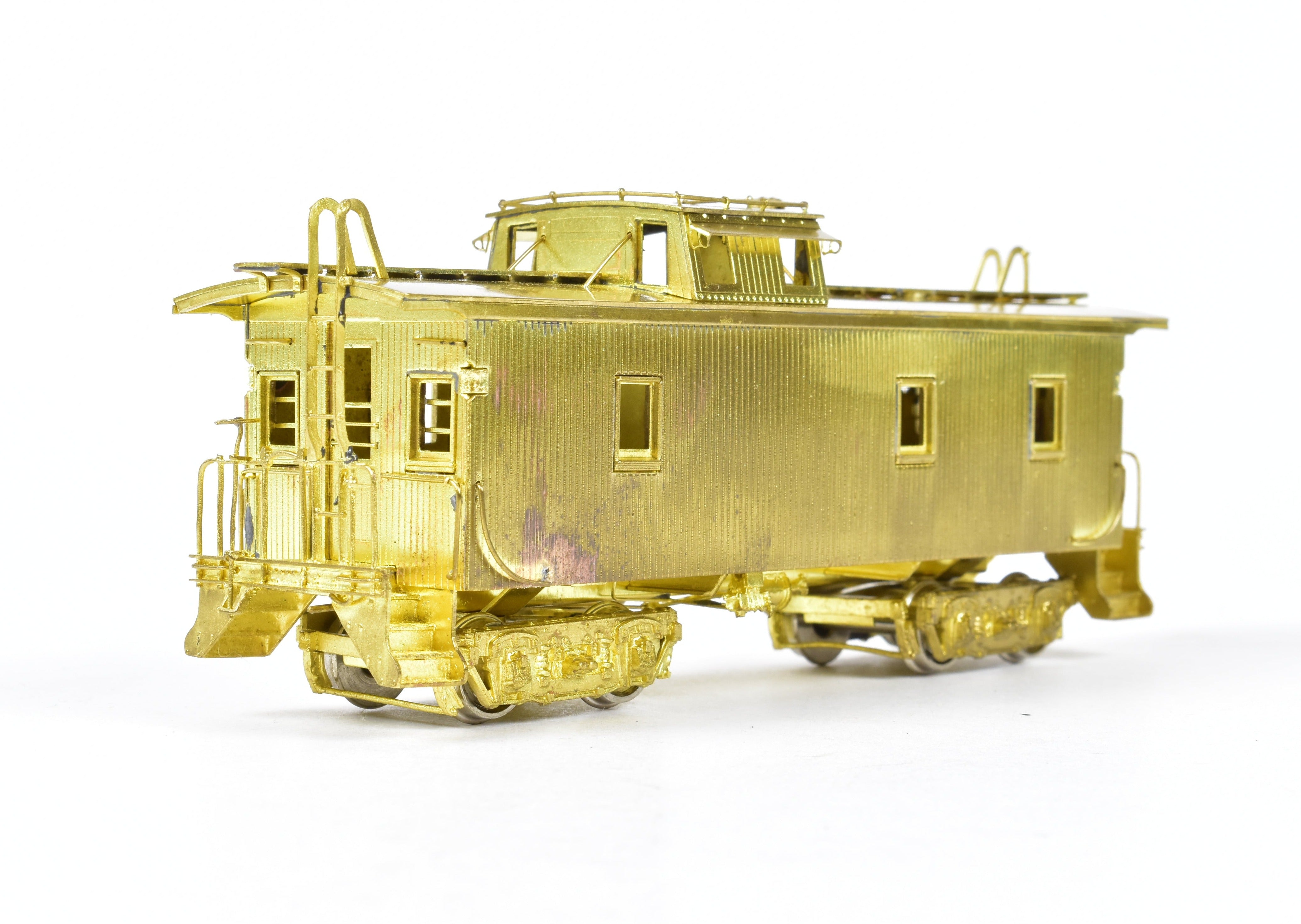 HO Scale Brass Union Pacific CA-1 Wood Caboose Model by OMI - Overland Models, Inc. with Original Ends and Wood Beam Trucks