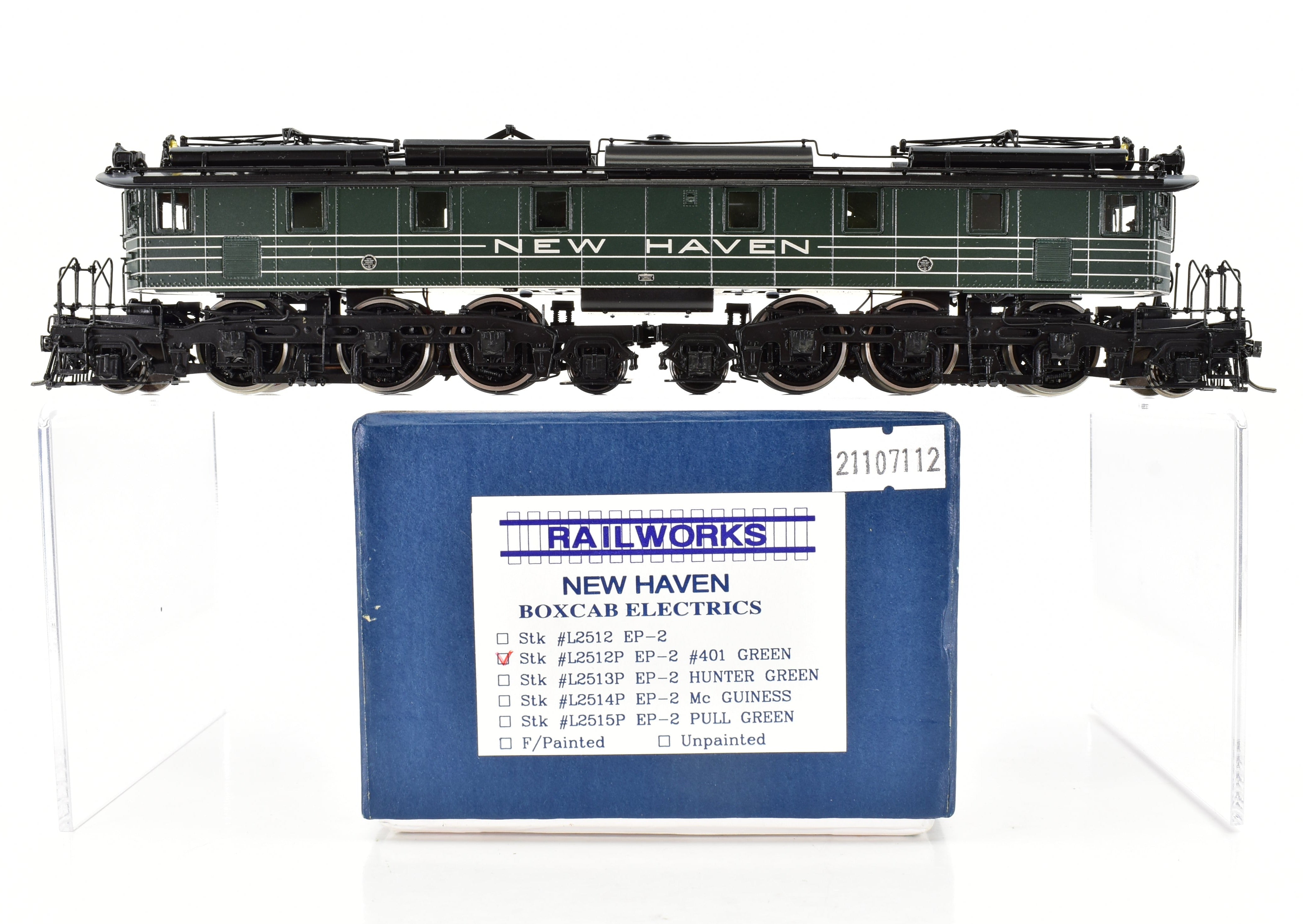 Brass Railworks HO Scale New Haven EP - 2 Box Cab Electric FP Model