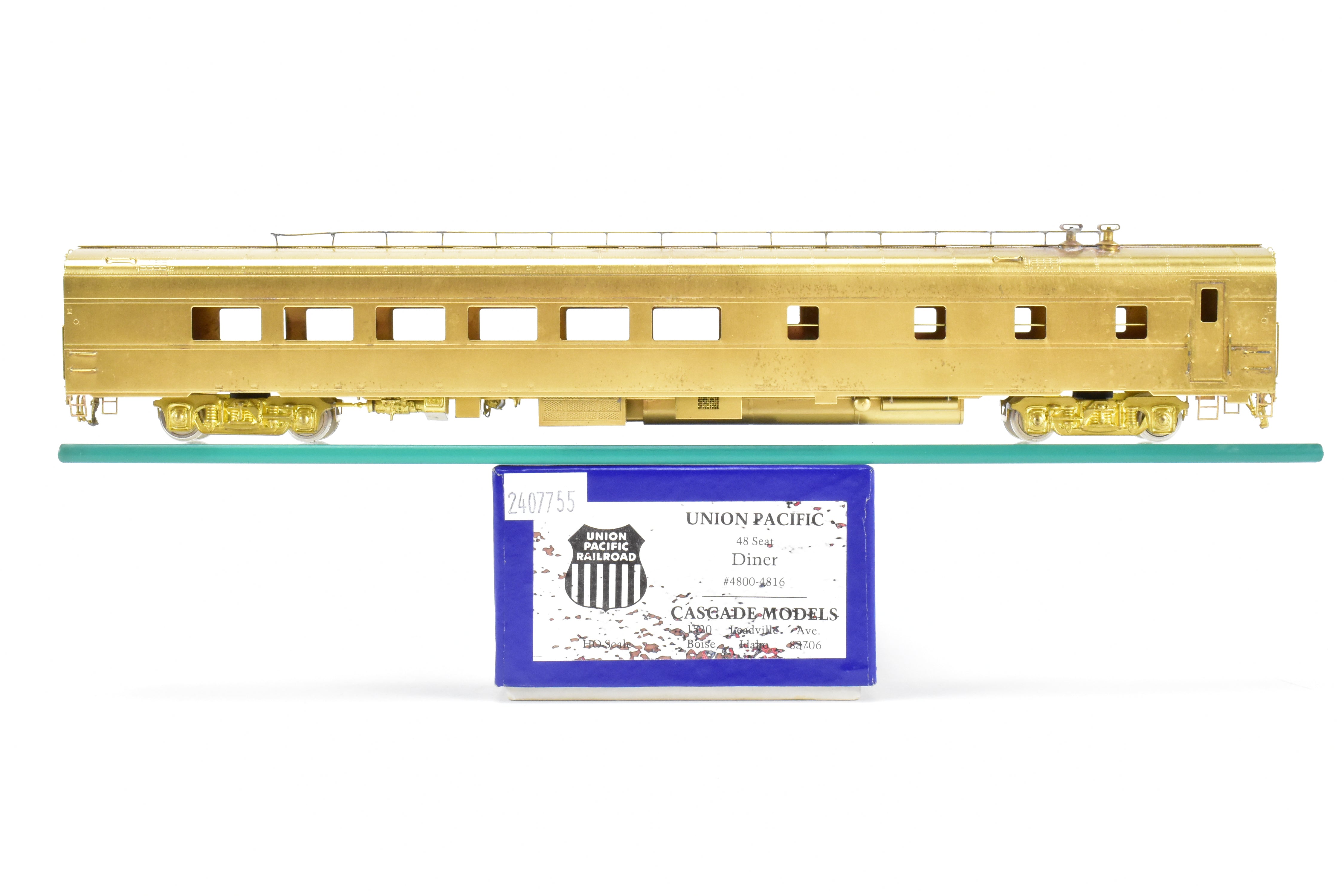 HO Scale Brass Cascade Models Union Pacific (UP) ACF 48 - Seat Diner Train Models from #4800 - 4816 Series
