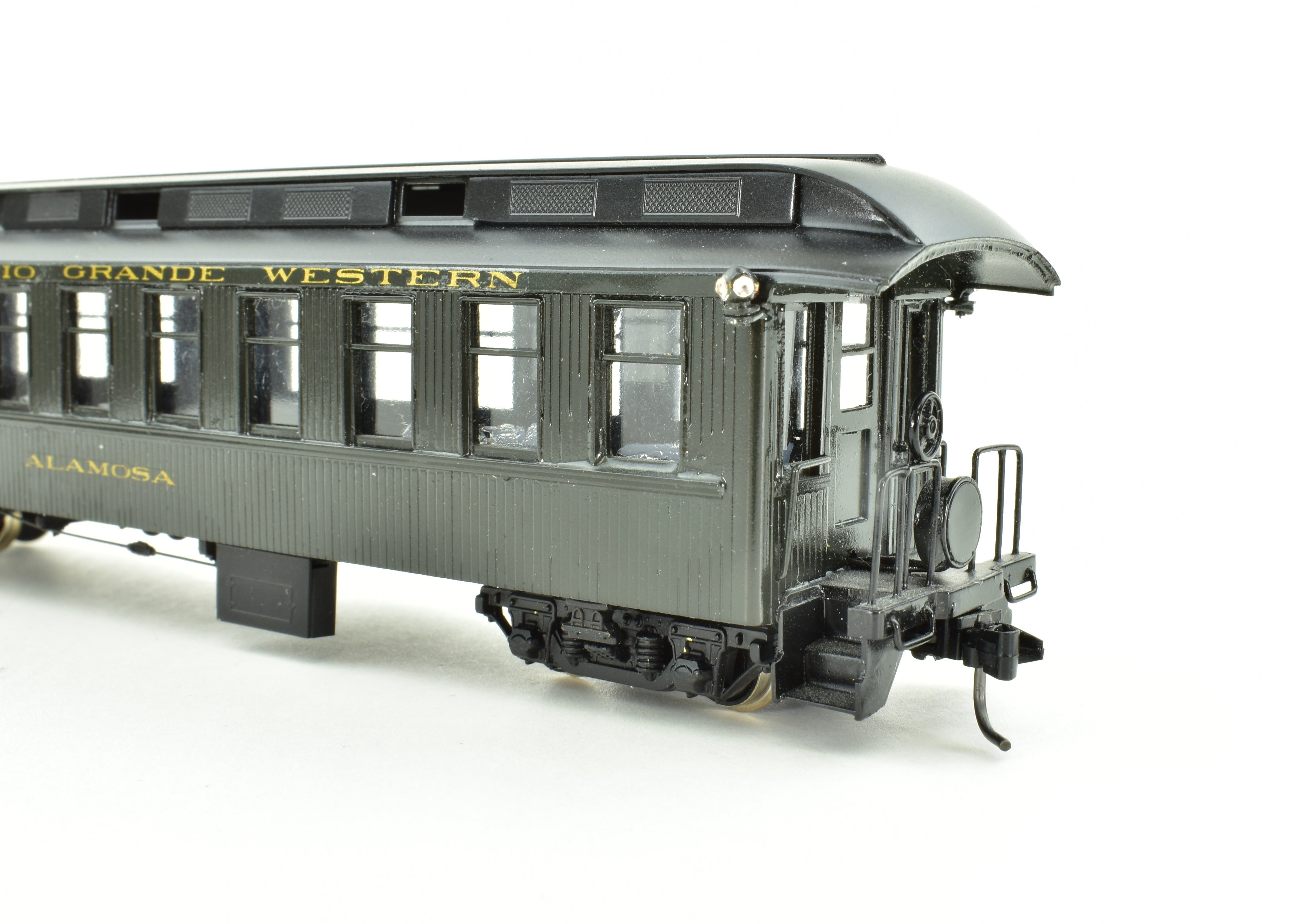 HOn3 Scale Custom Painted Brass NJ Custom Denver & Rio Grande Western (D&RGW) Parlor Car Alamosa Model Train, No Box