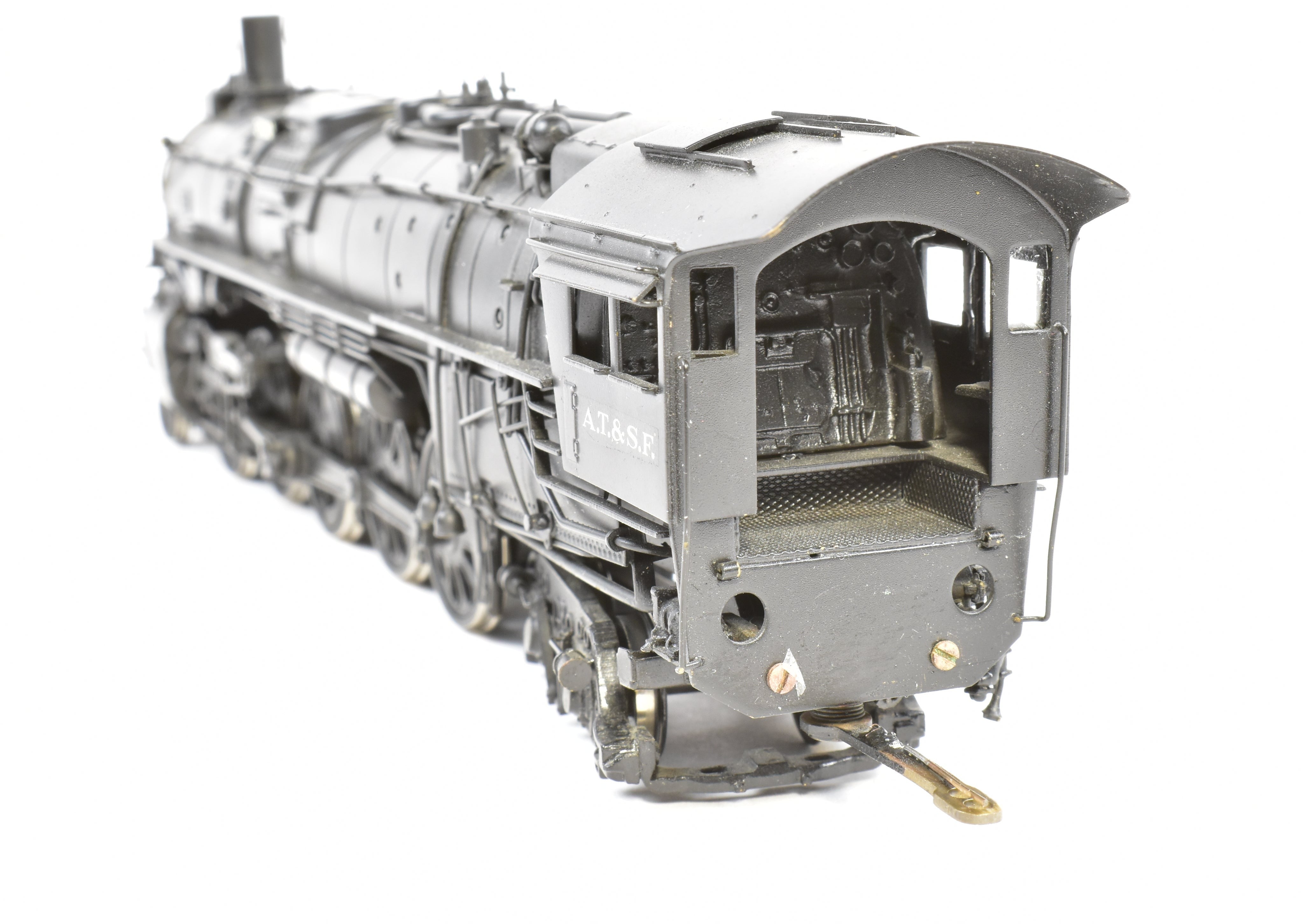 High - Quality HO Scale Brass Model Train CON PFM - United ATSF - Santa Fe 4 - 8 - 4 Northern with Tapered Rods, Custom - Painted Version