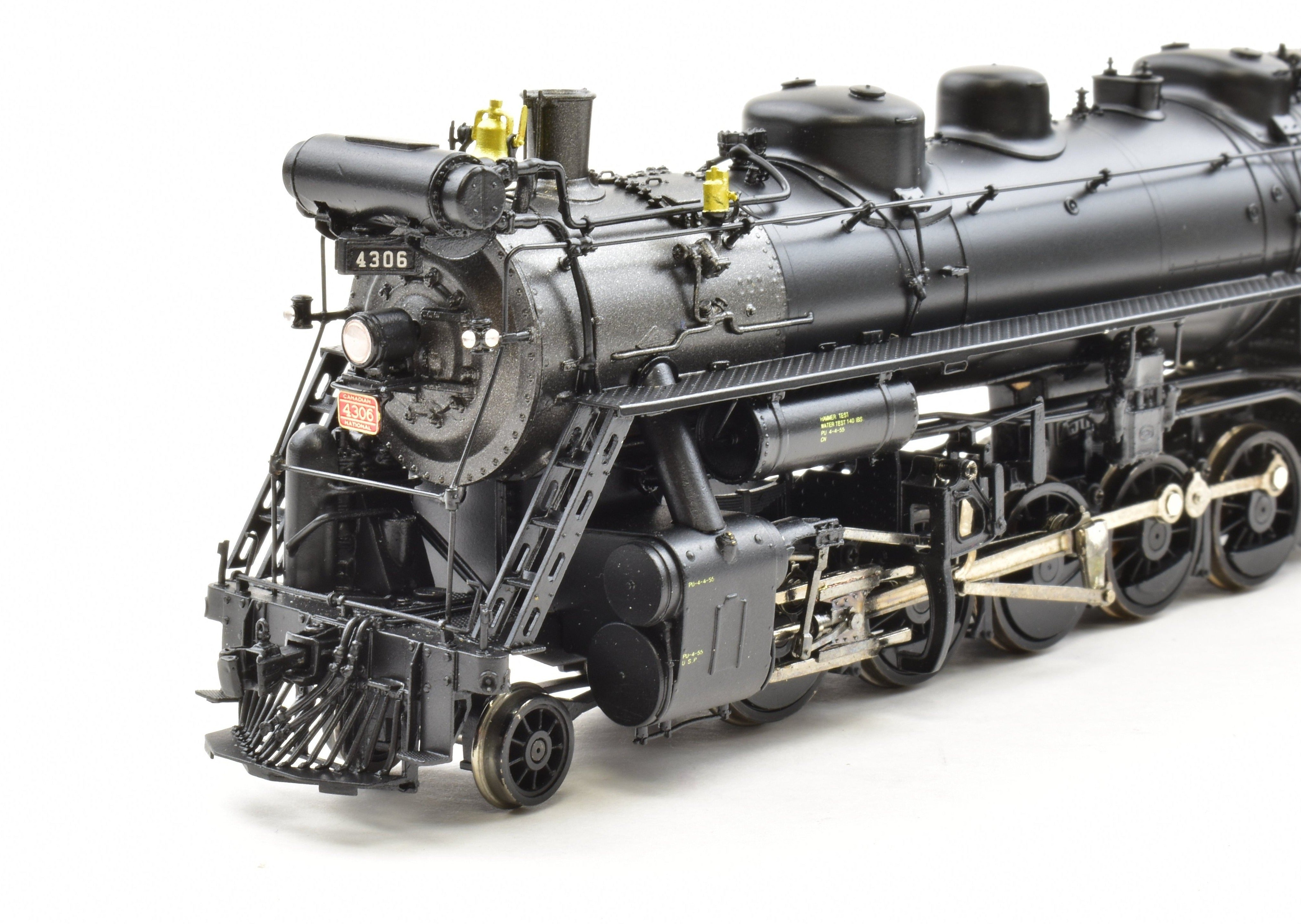 HO Scale Brass Model Train - Overland Models CNR Canadian National Railway T4a 2-10-2 Factory Painted Locomotive No. 4306