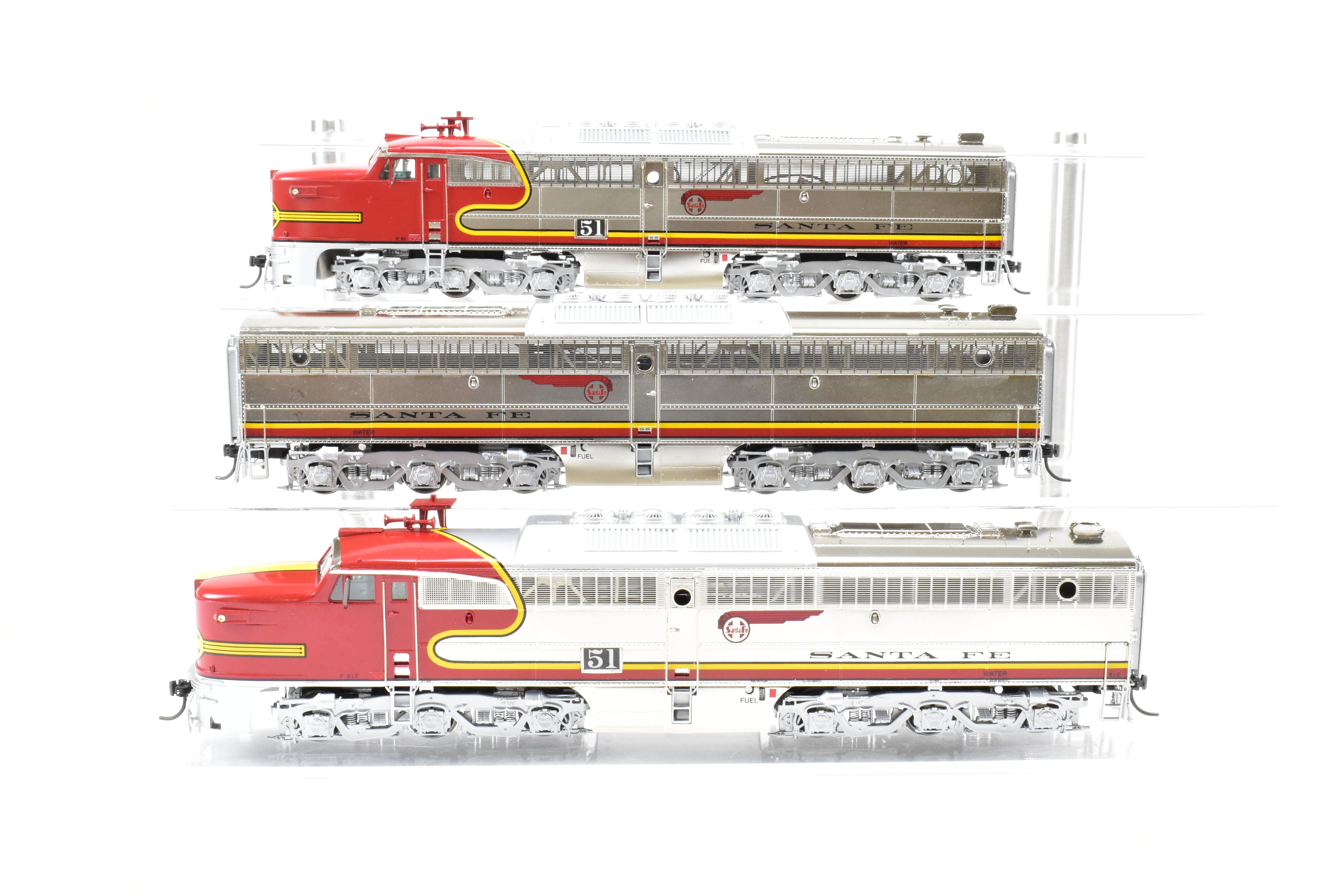 HO Brass OMI AT&SF Santa Fe ALCO PA-1/PB-1/EMD Repowered FP Set #51L/#51A/#51C