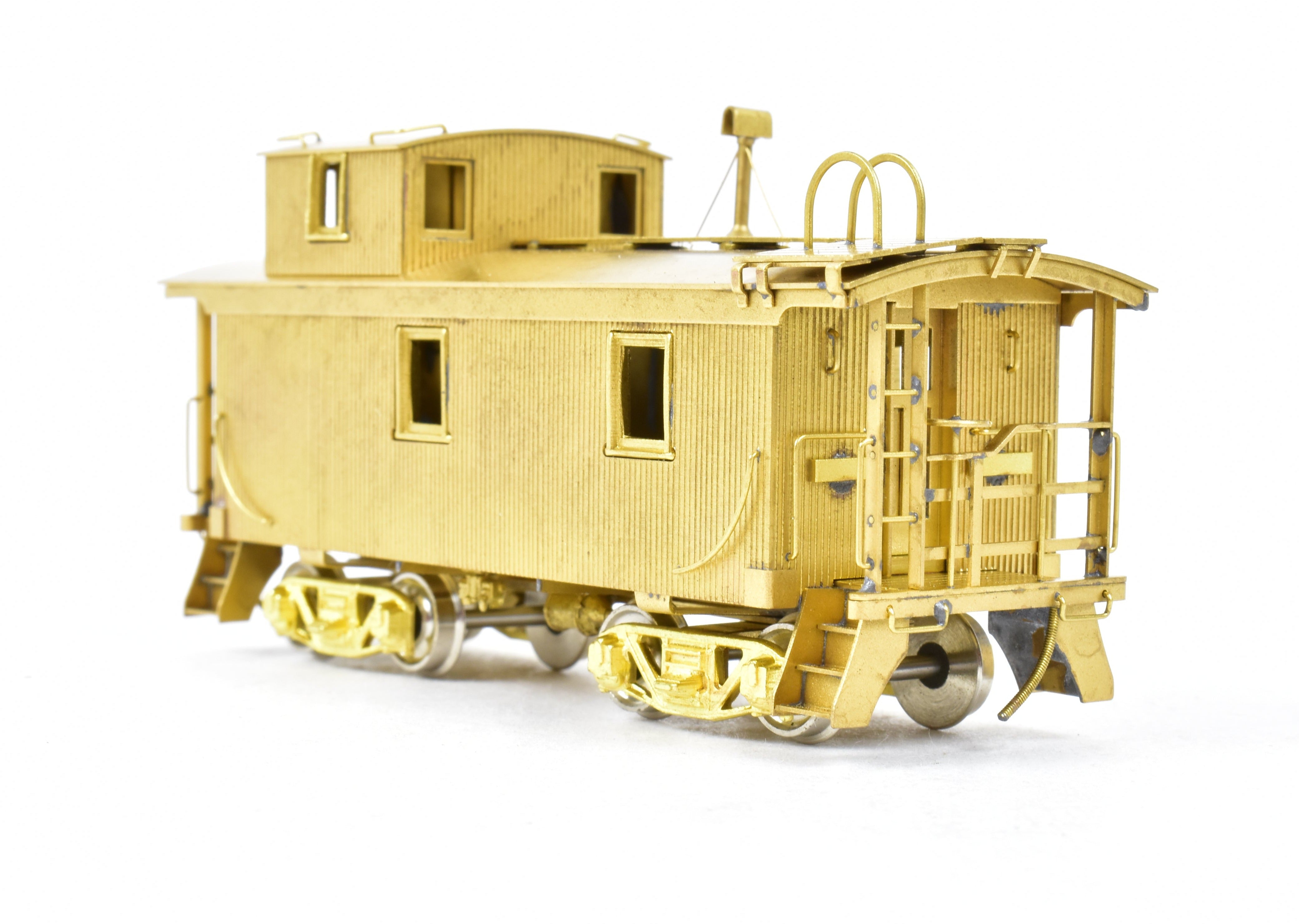 HO Scale Brass Model Northwest Short Line (NWSL) and Northern Pacific (NP) Wood Caboose for Model Train Enthusiasts