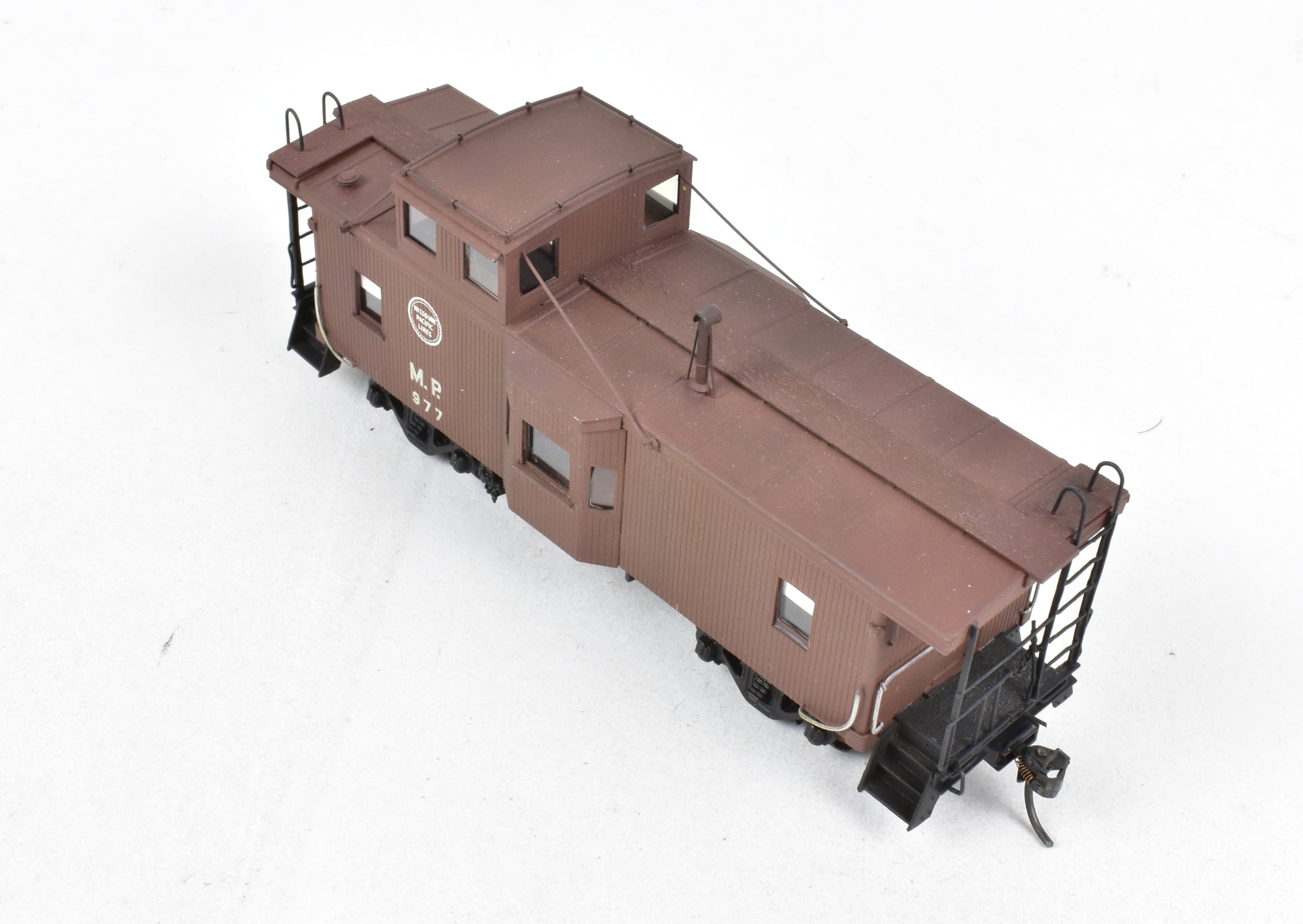 HO Brass OMI Missouri Pacific Cupola & Bay Window Caboose with Custom Paint, Wrong Box
