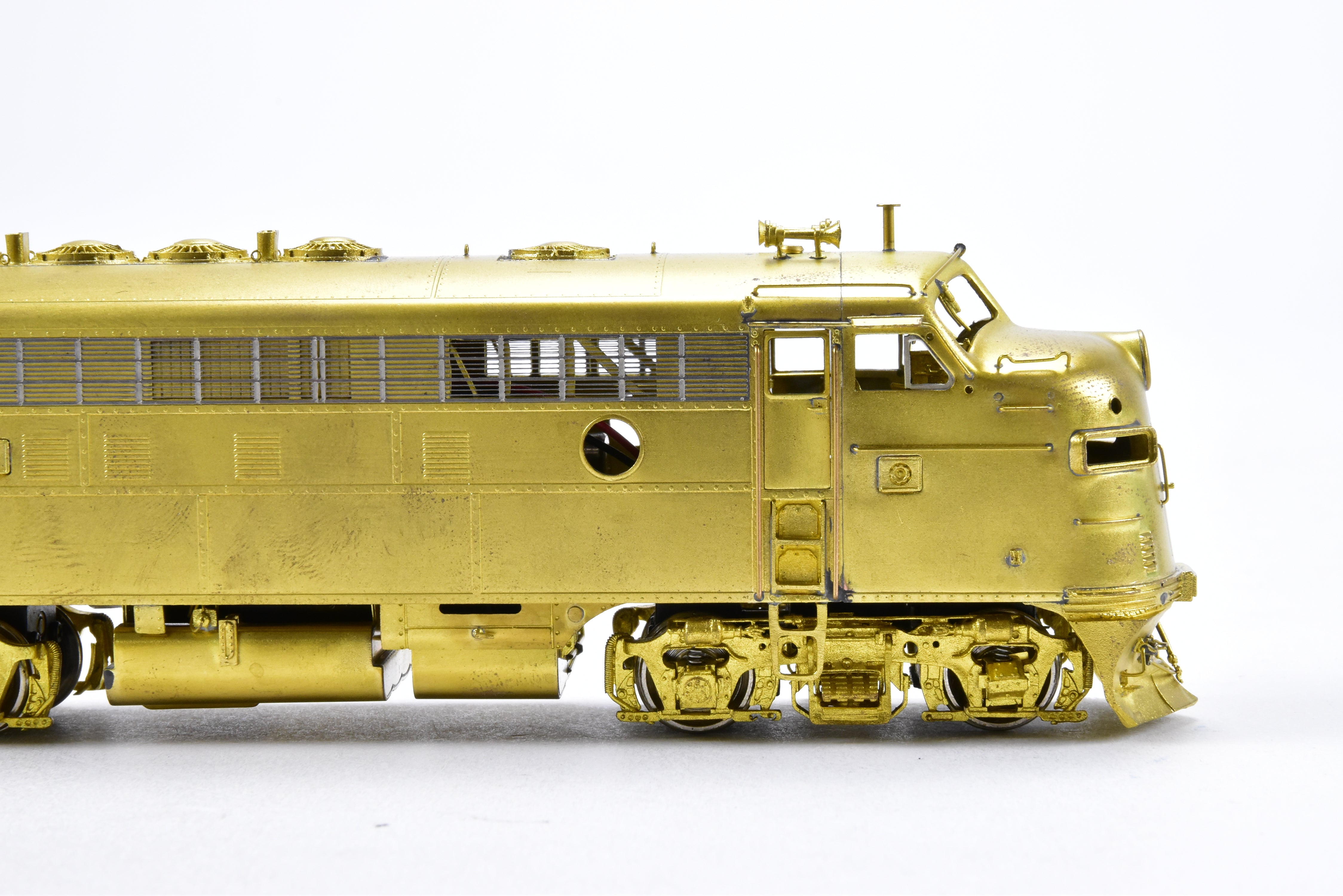 HO Scale Brass Model Train - Overland Models Inc. (OMI) Western Pacific EMD F7A Locomotives Nos. 913, 921 with Snowplow Pilot from the 1970 Era