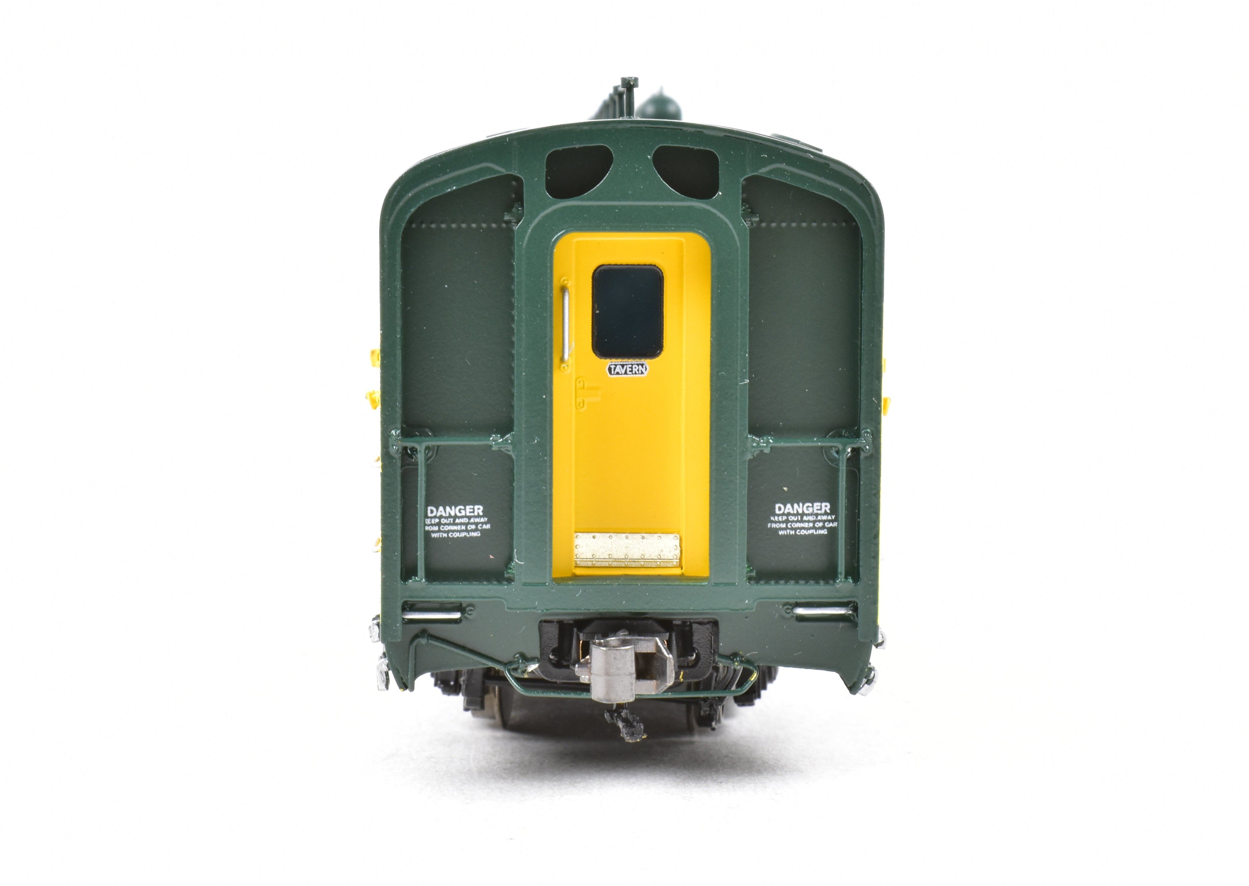 HO Scale Brass Railway Classics Model - Chicago and North Western 400 Baggage Cafe Lounge Car FP, Featuring Road Number 7627