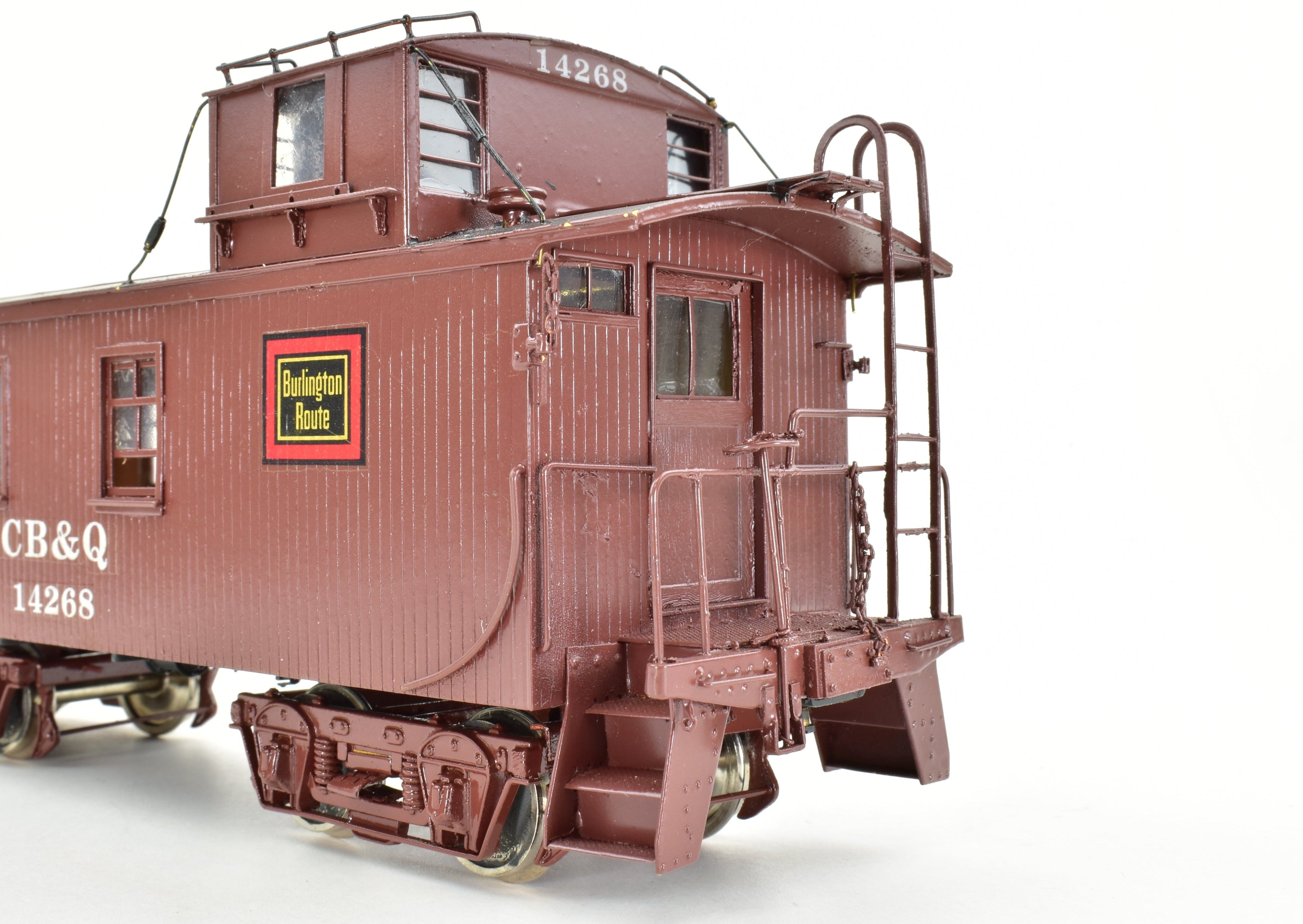 O Scale Oriental Limited CB&Q Burlington Route NE-1 Custom Painted Wood Caboose