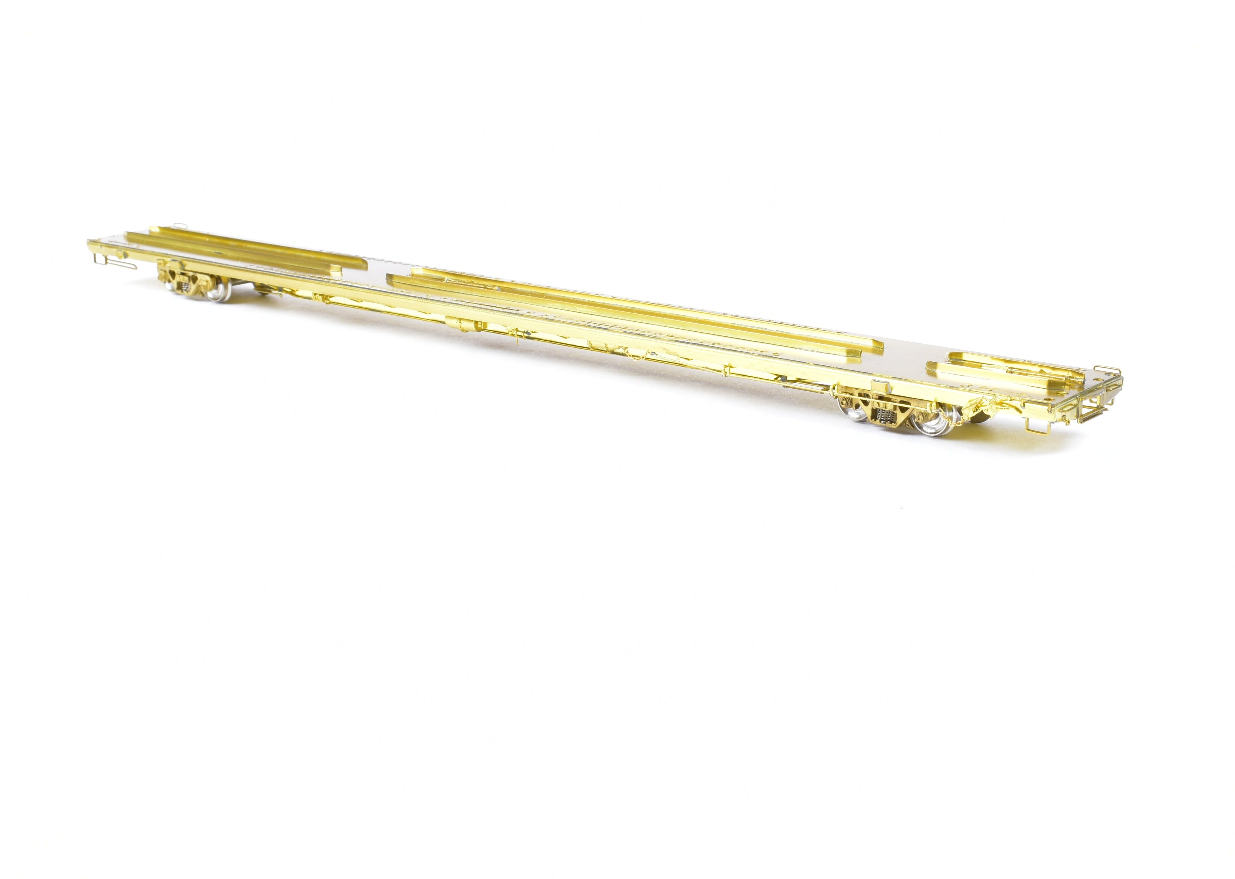 HO Scale Brass OMI - Overland Models, Inc. Maine Central (MEC) TOFC Trailer Train Flat Car Measuring 89 Feet and 4 Inches