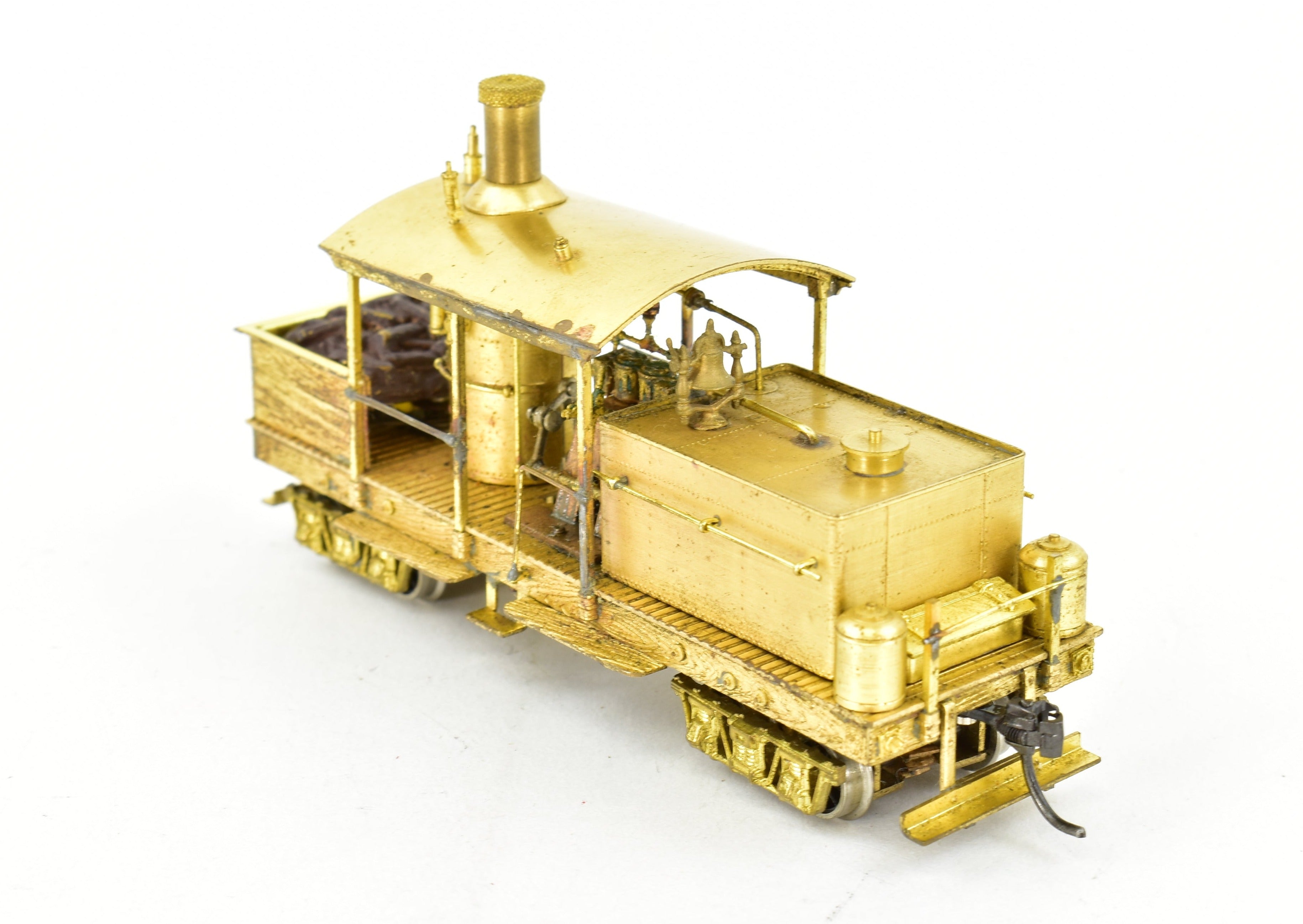 HO Scale Brass Westside Model Co. Collectible Various Logging Class A Climax Vertical Boiler Wooden Frame Model Train
