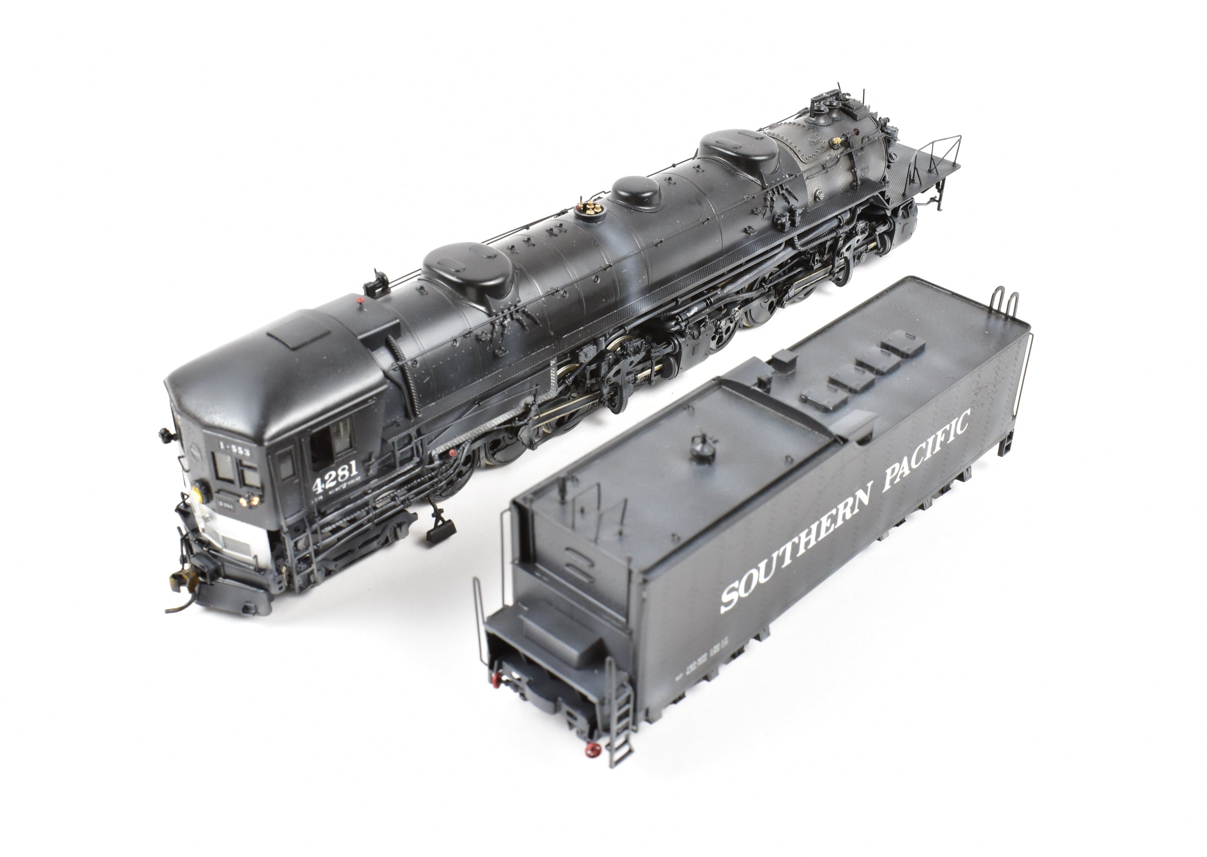 HO Brass Westside Model Co. SP AC - 12 4 - 8 - 8 - 2 Cab Forward Pro - Painted No. 4281 w/ Light Wear