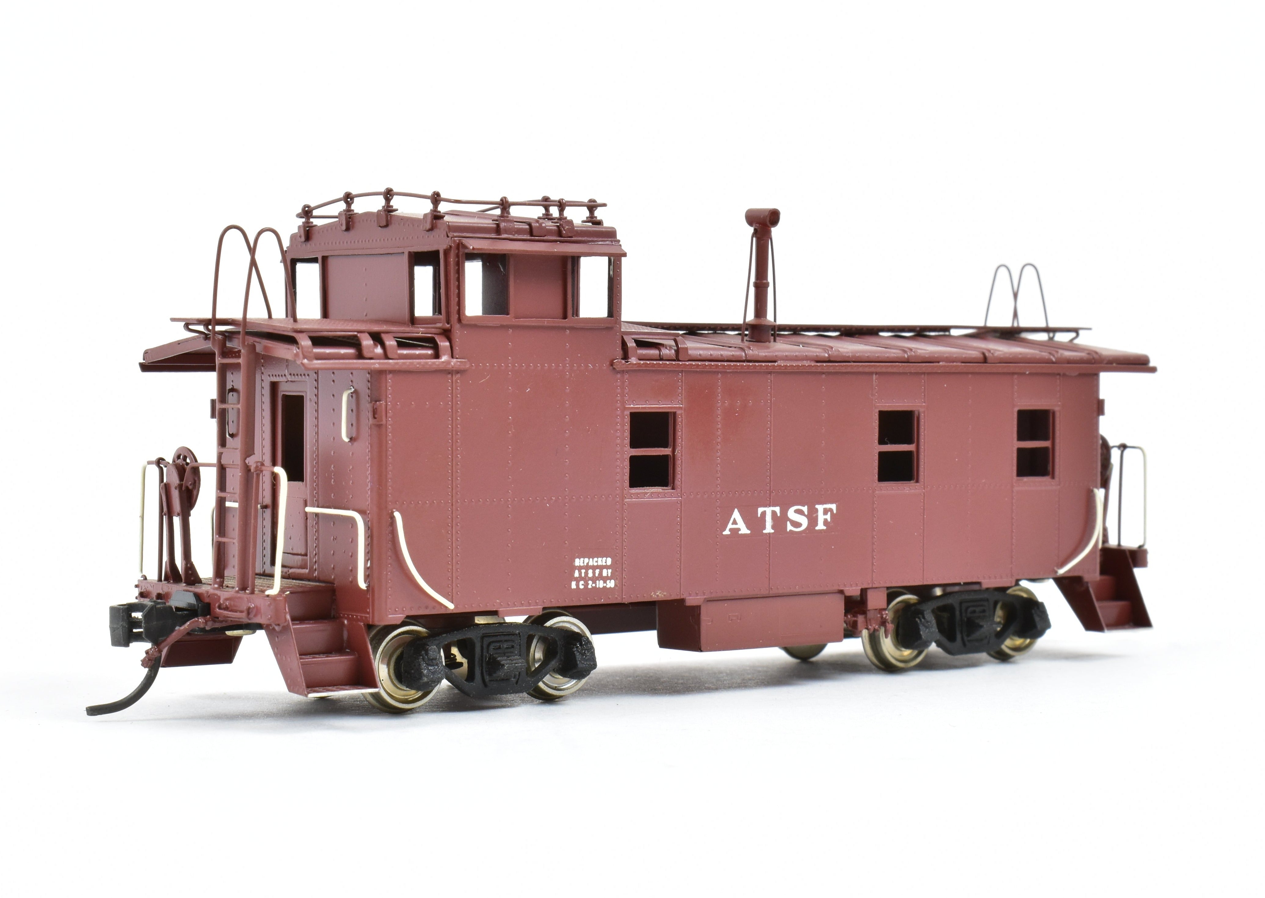 HO Brass Oriental Limited ATSF Santa Fe Custom Painted Peaked Roof Caboose
