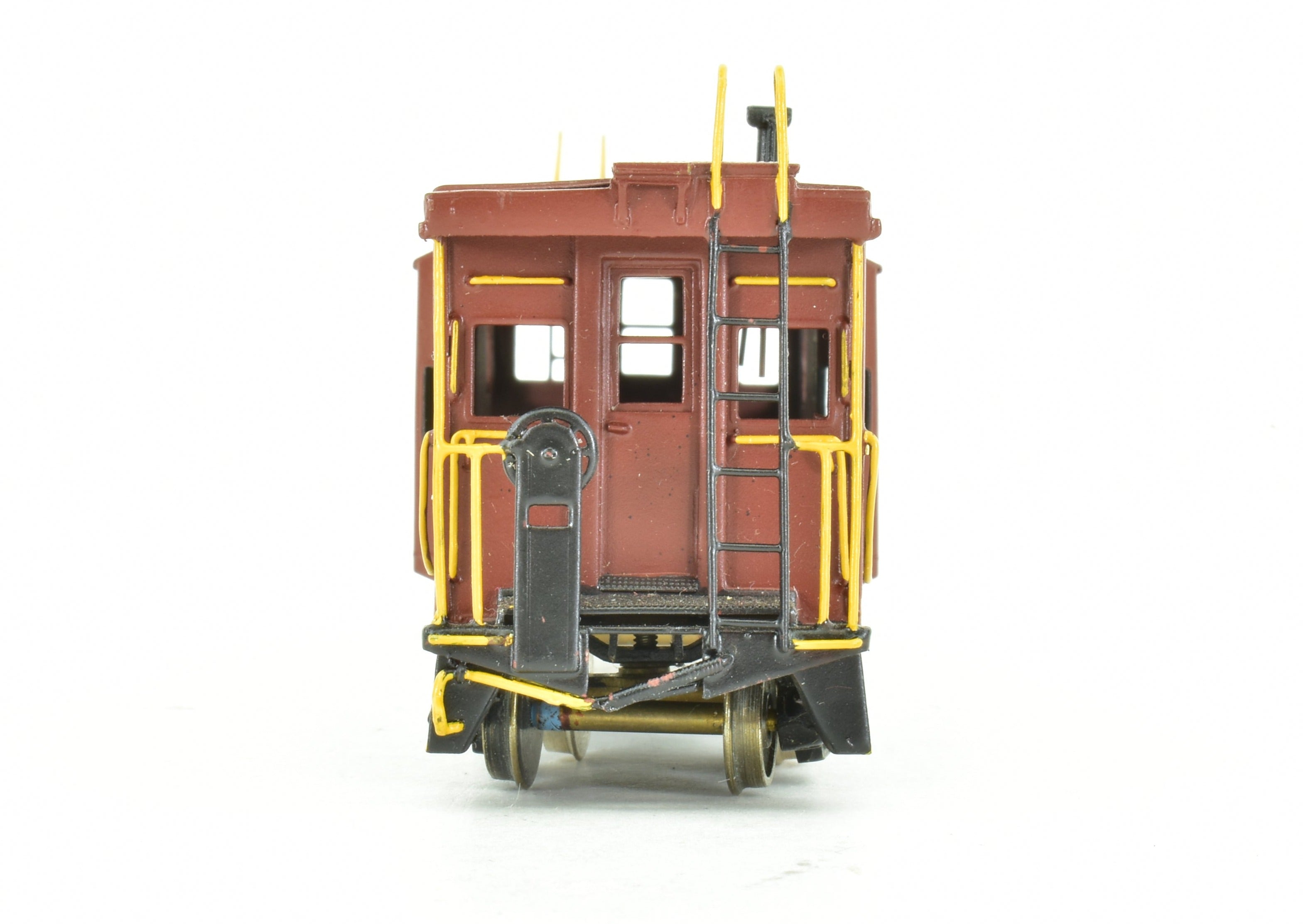 HO Scale Brass Alco Models Pittsburgh & Lake Erie (P&LE) Bay Window Cabin Car Caboose Model for Collectors and Train Enthusiasts