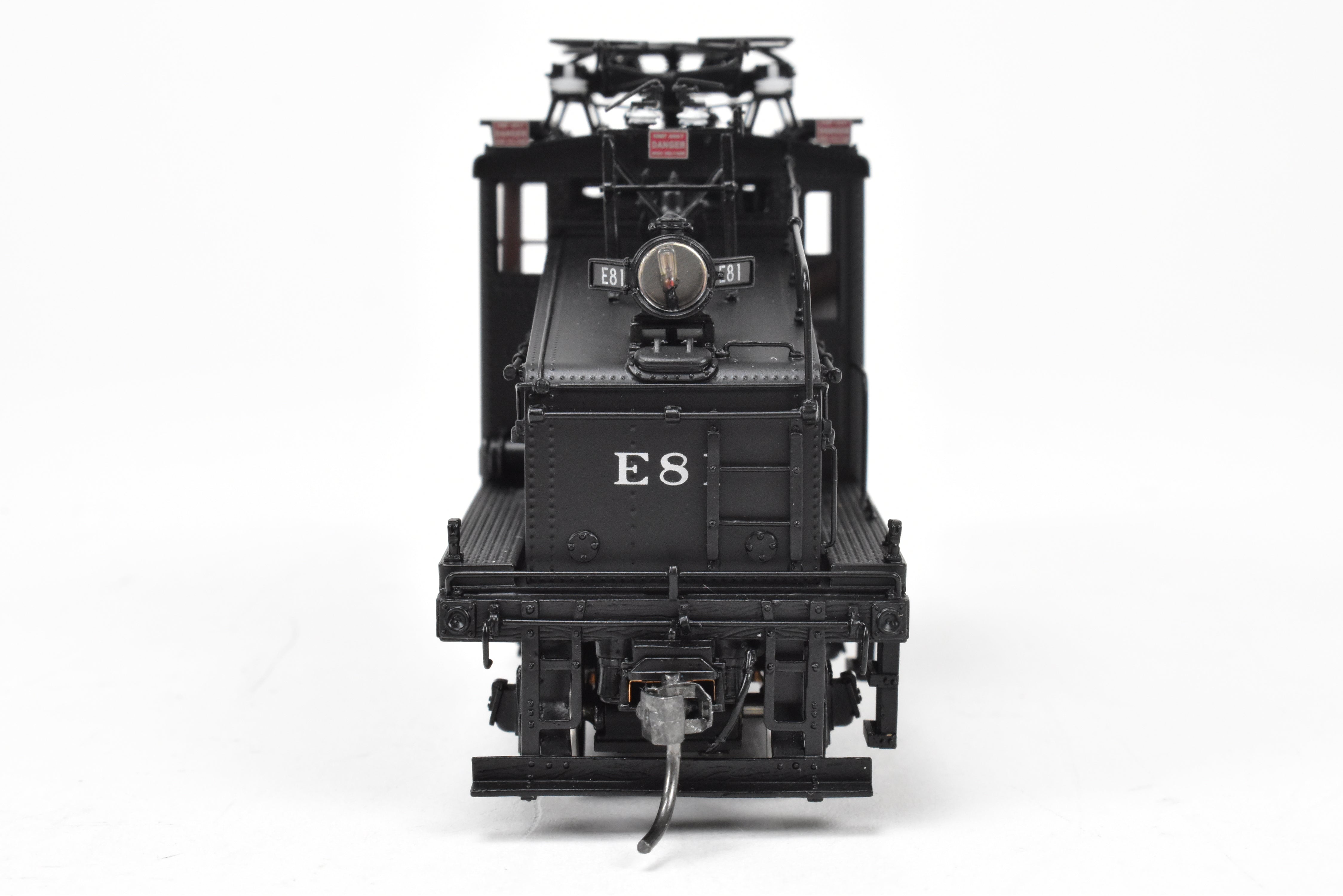 HO Scale Brass Model Train - Overland Models Inc. Milwaukee Road ES - 2 Electric Switcher F/P in Black Color, DCC Ready with New NWSL Gears, Numbered #E81