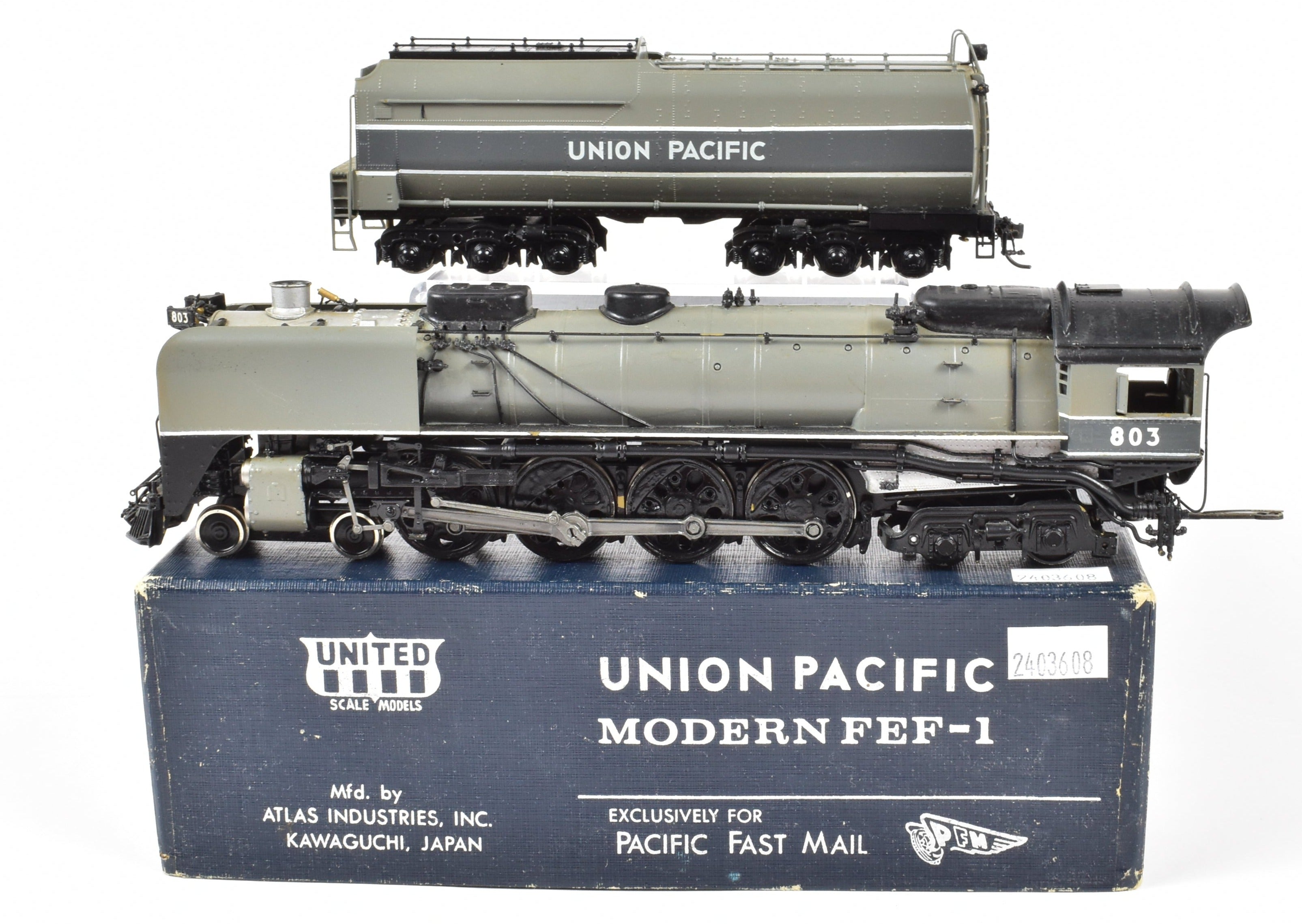 1981 Union Pacific 4-8-4 HO Brass PFM Custom - United Modern FEF-1