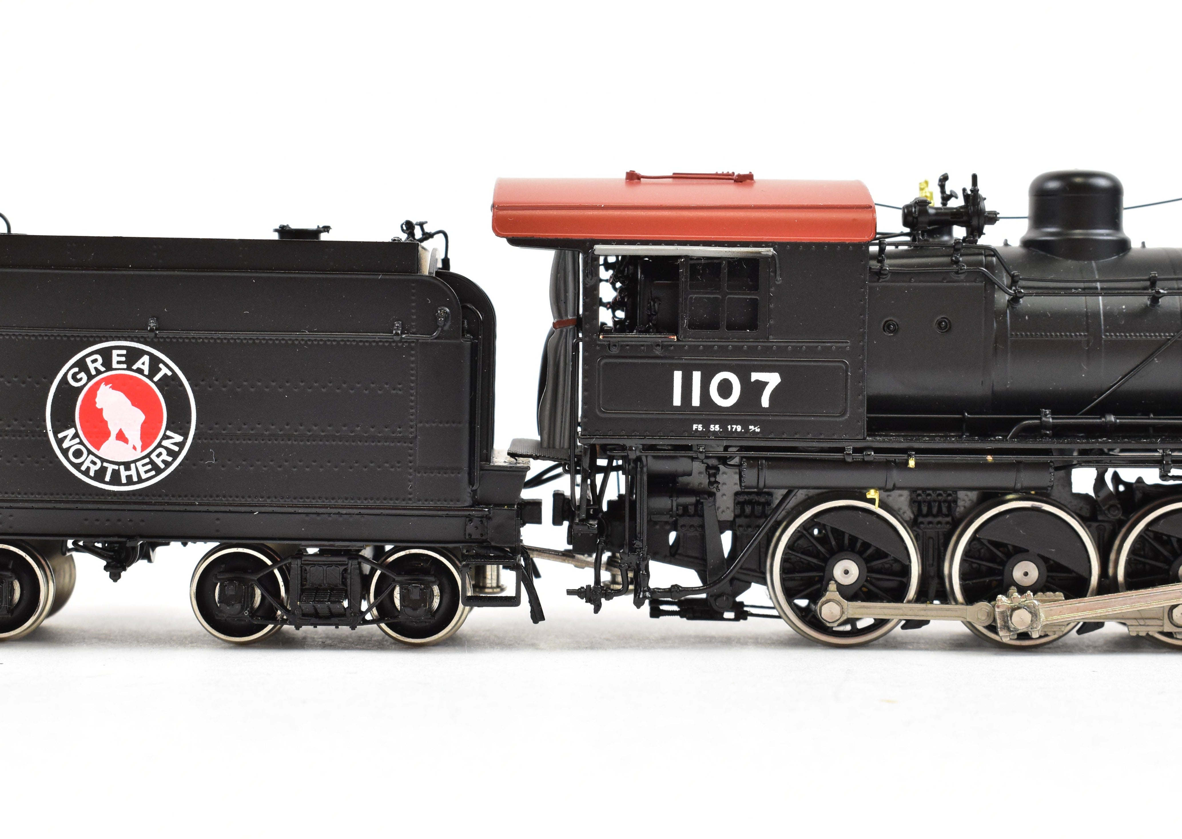 HO Scale Brass Steam Locomotive CON W&R Enterprises Great Northern F-5 2-8-0 FP No. 1107 Model