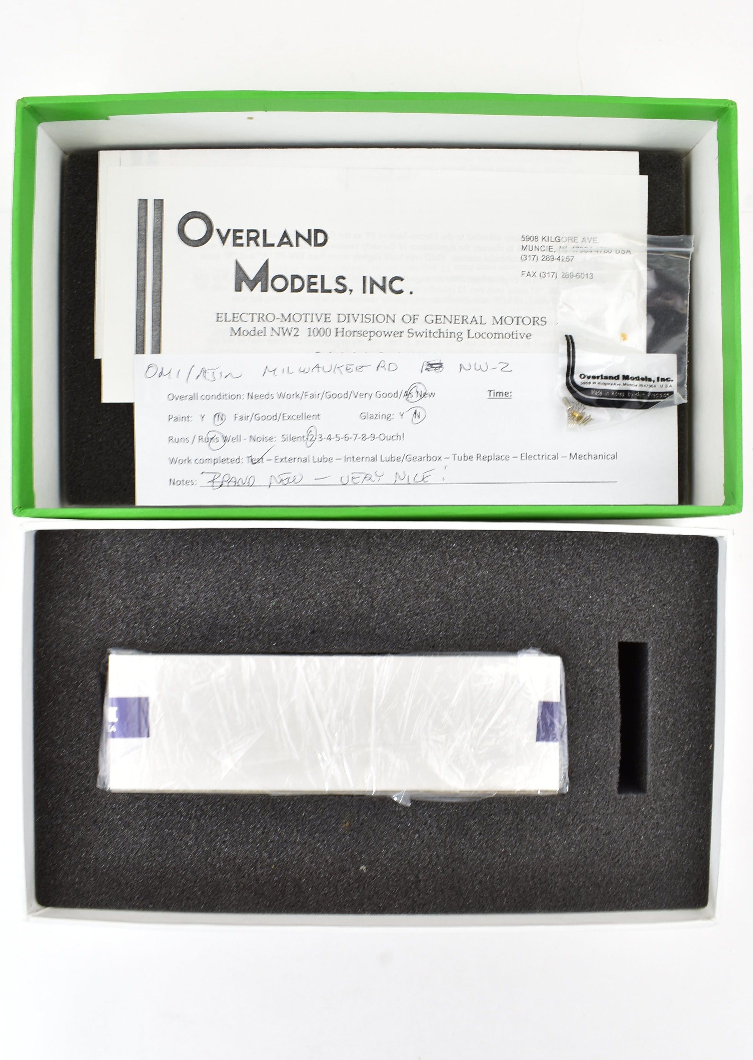 HO Scale Brass EMD NW-2 Model by Overland Models Inc. for Milwaukee Road