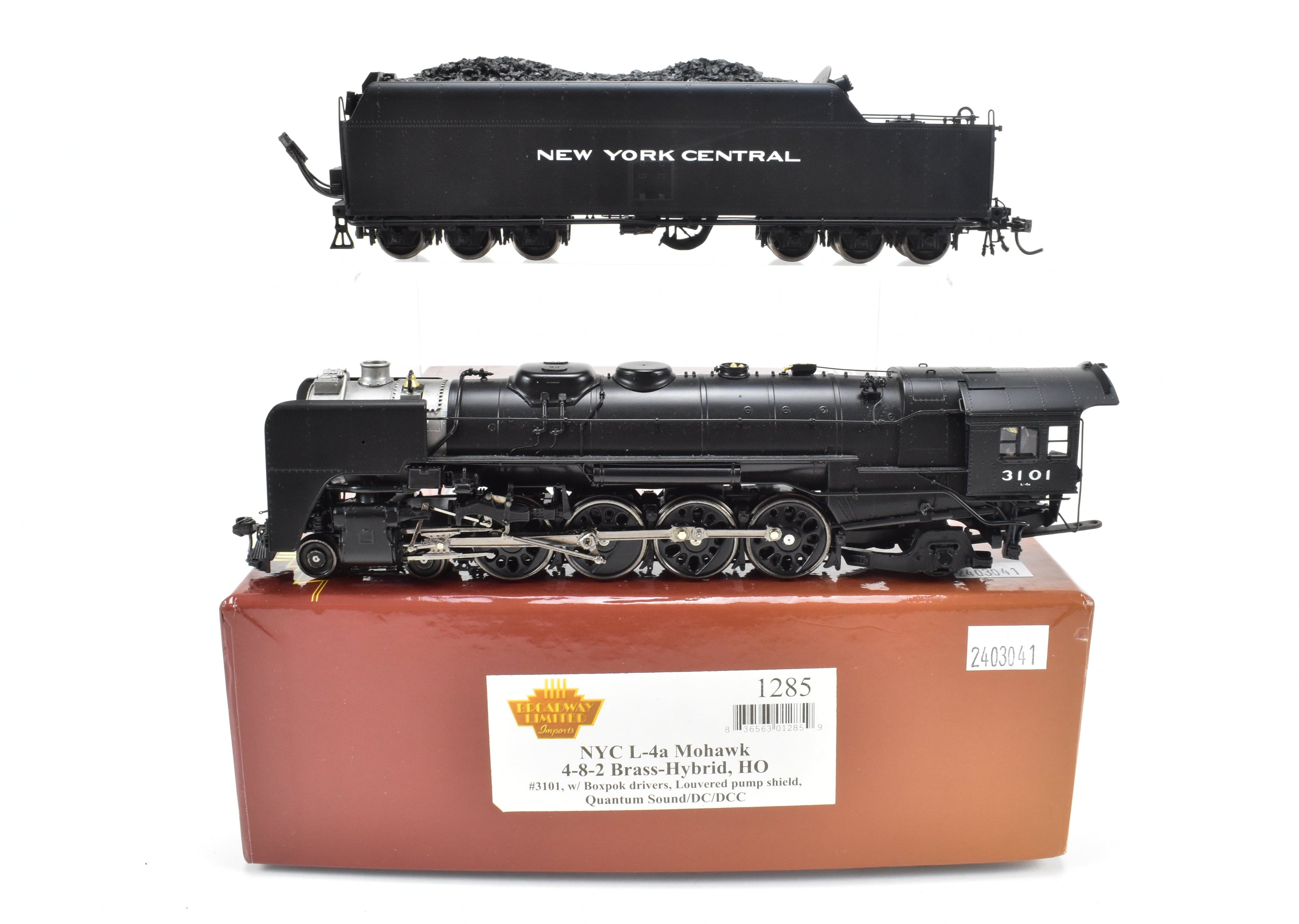 HO Scale Brass Hybrid BLI NYC New York Central L-4a Mohawk 4-8-2 FP #3101 with DCC & Sound