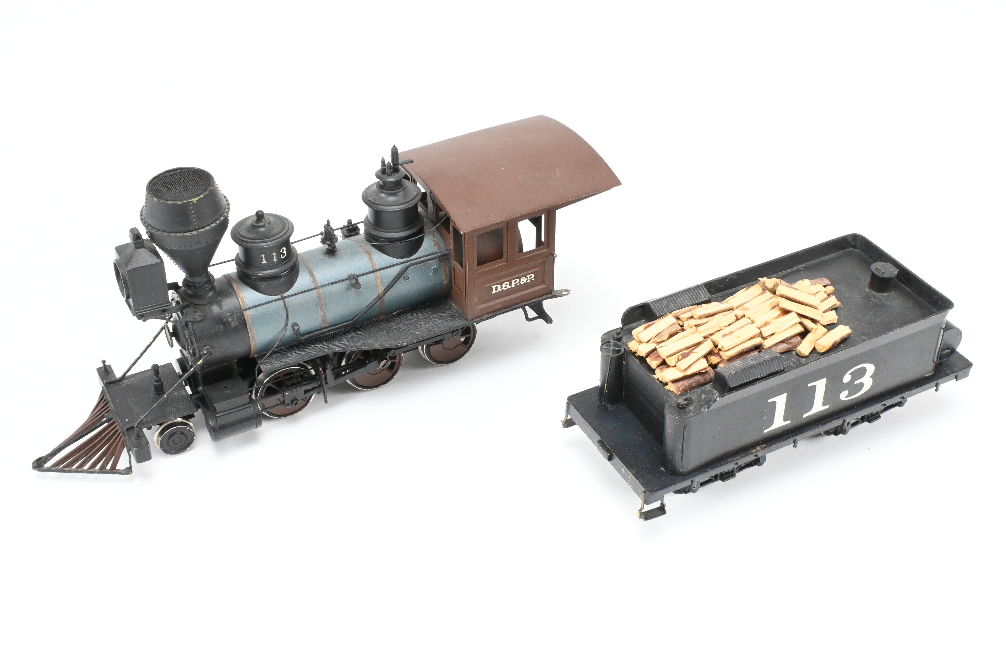 Upgraded Brass Balboa 2-6-0 Cook CP #113 Model with Can Motor