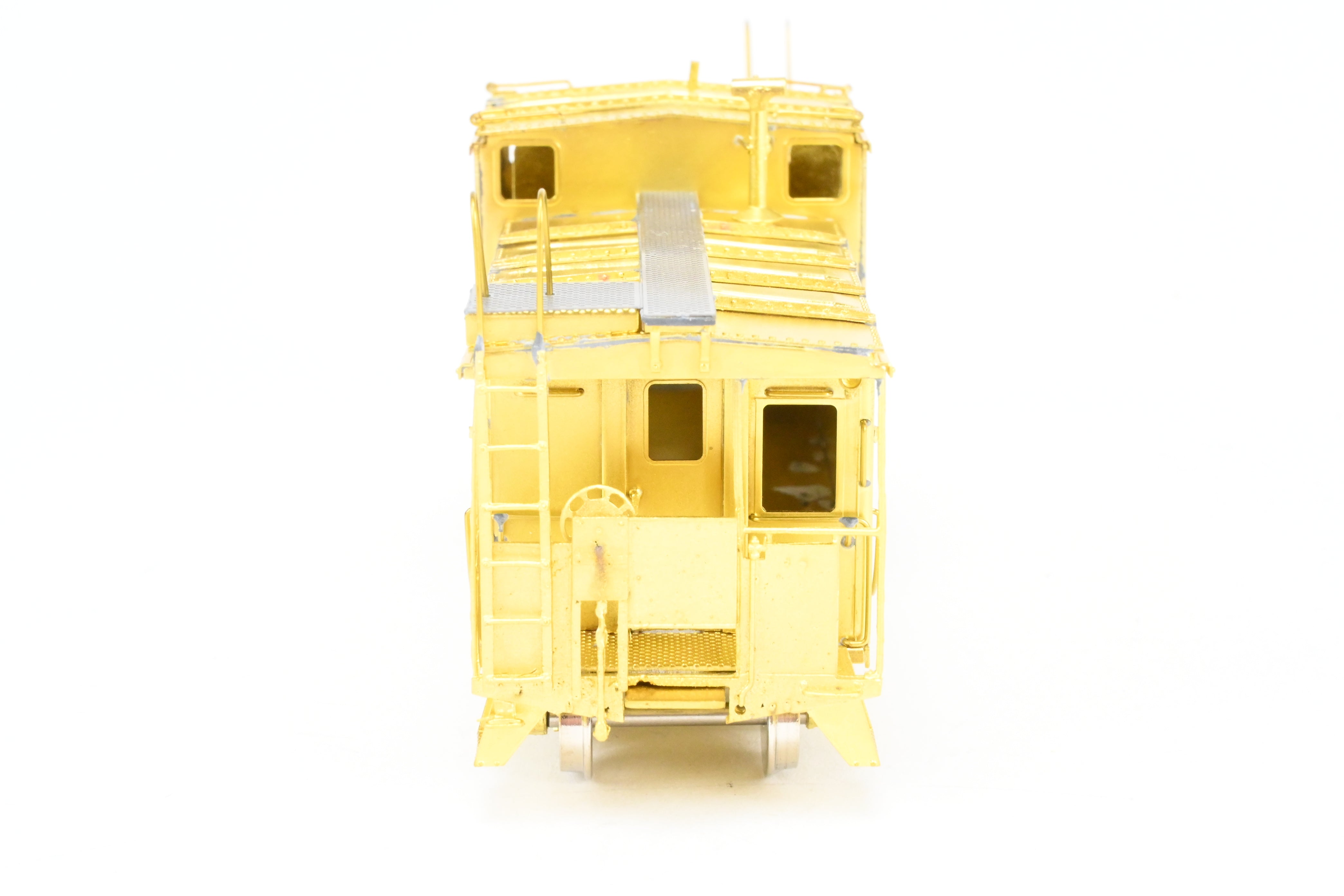 HO Scale Brass Connecting OMI - Overland Models, Inc. Spokane, Portland & Seattle International Wide Vision Caboose Model for Railroad Enthusiasts