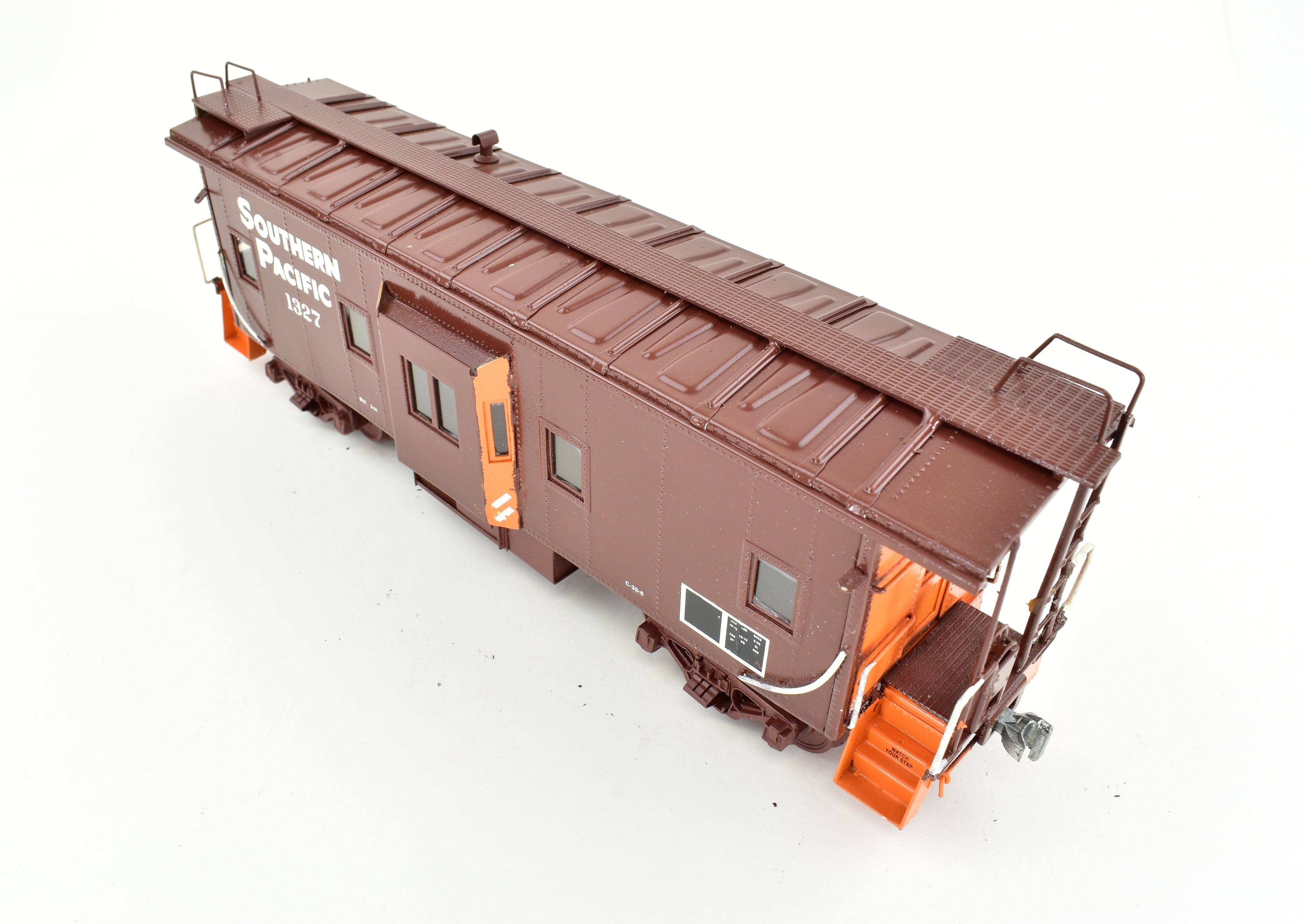 O Scale 1:48 Custom Painted Southern Pacific Bay Window Caboose Model by Max Gray in Brass with CON Max Gray SP Design - No Original Box