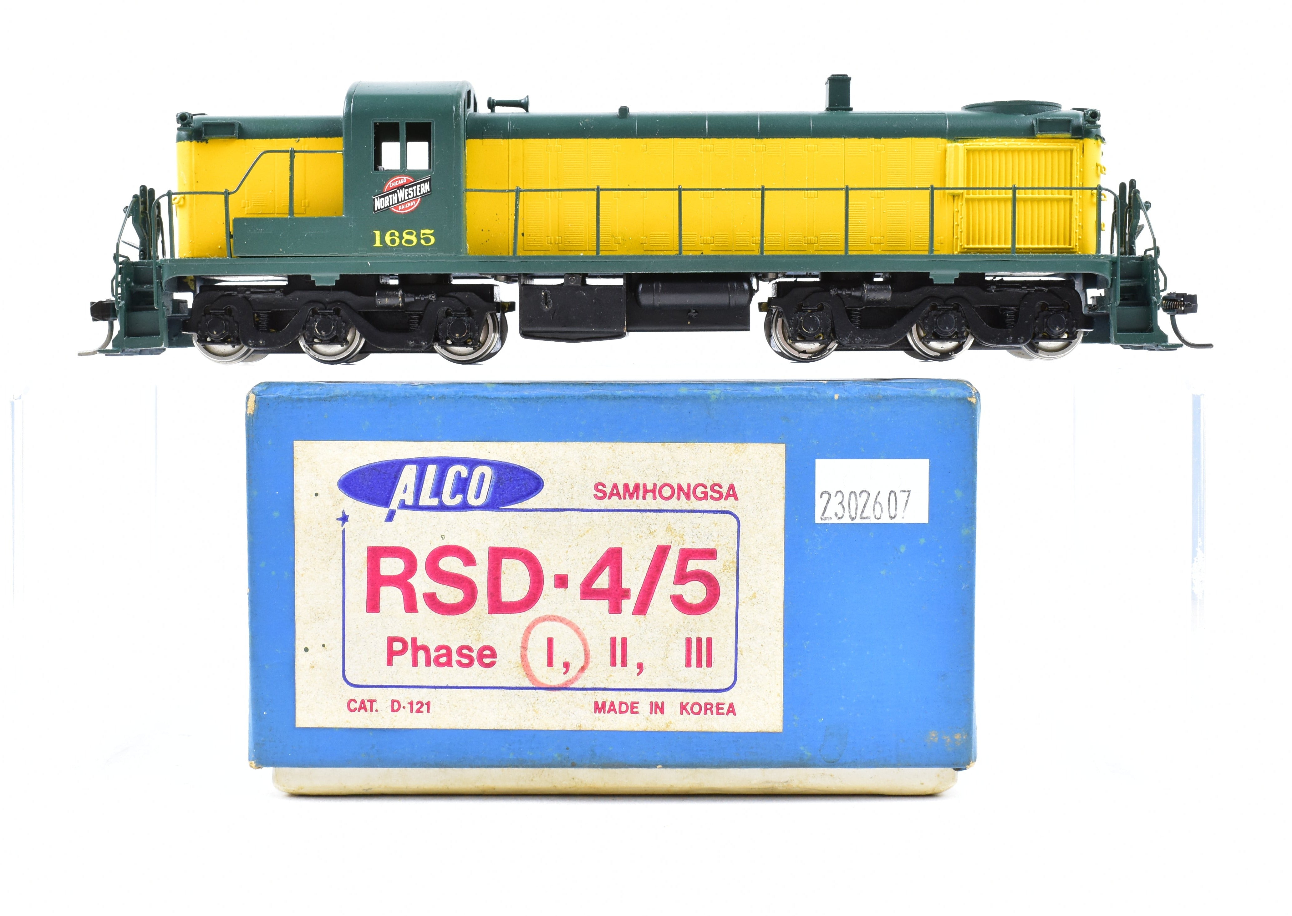 HO Scale Brass ALCO Locomotive Models of C&NW - Chicago & Northwestern ALCO RSD - 4/5 Phase 1 Custom - Painted as CP No. 1685