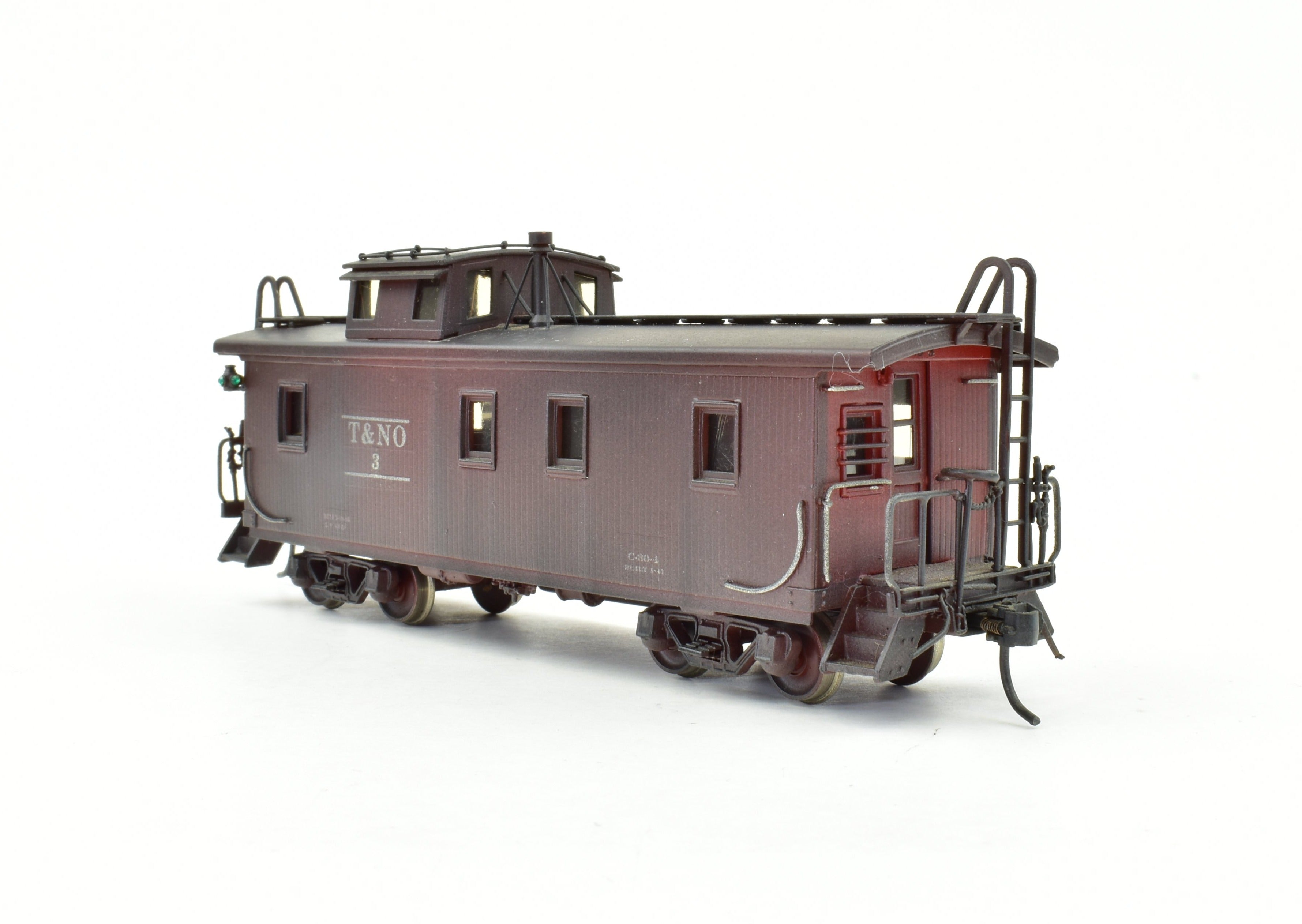 HO Scale Brass Model Train - Precision Scale Co. SP/T&NO - Texas & New Orleans C-30-3 Wooden Cupola Caboose CP Model